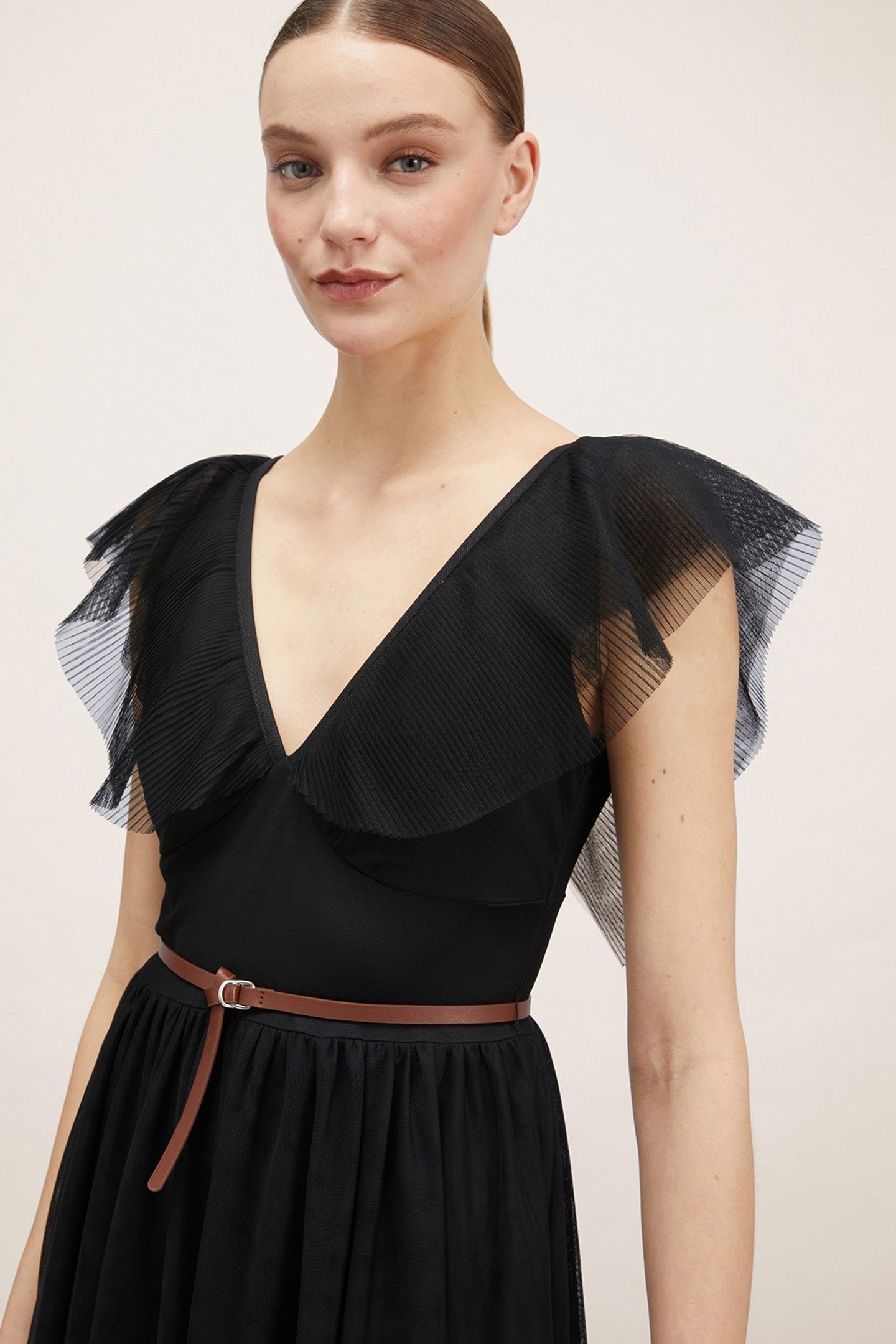 SHORT TULLE DRESS BLACK 5