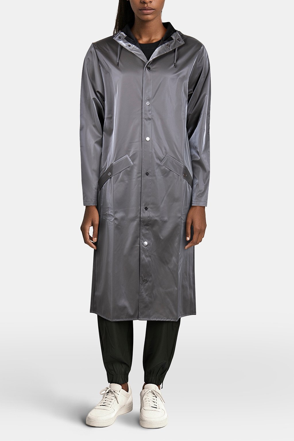 LONGER JACKET W3 METALLIC GREY UNISEX 3