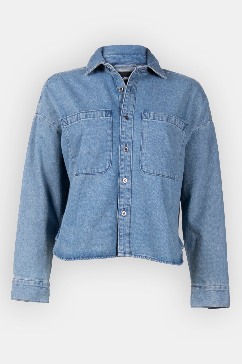 ANTICA BOXY DENIM LS SHIRT STONE WASH 3