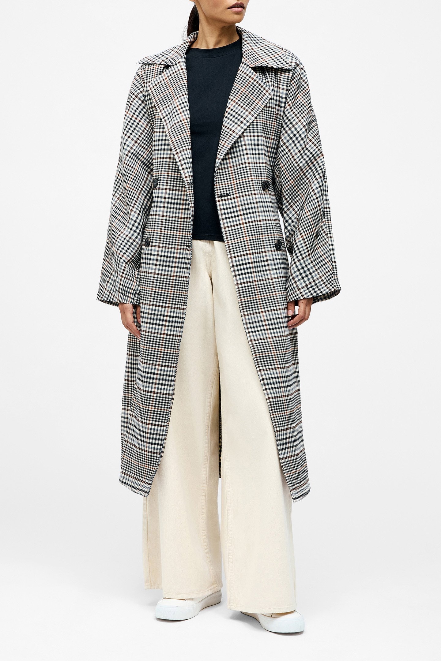 CHECK TRENCH COAT MULTI 3