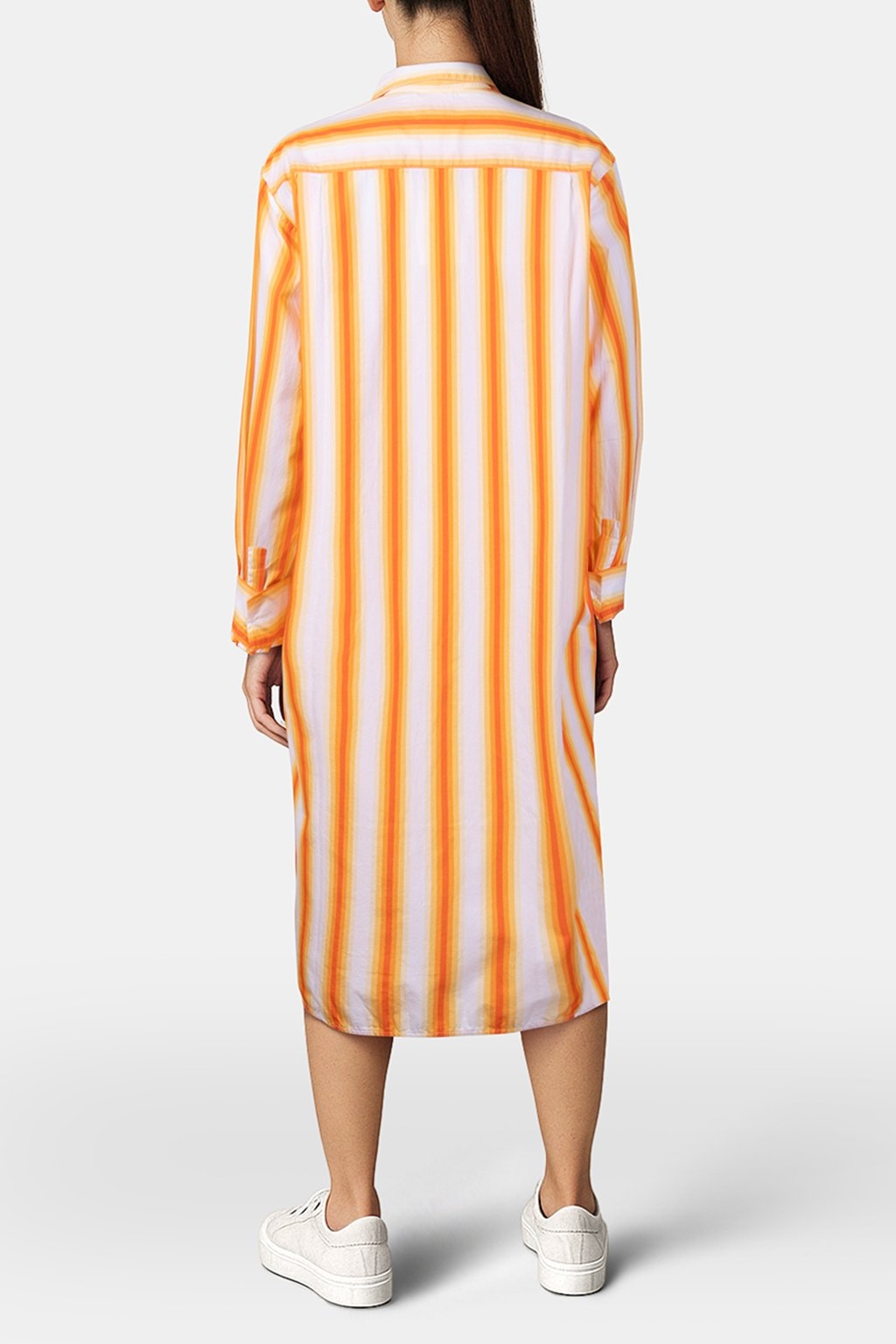 UNISEX POPLIN, NIGHT SHIRT ORANGE MARQUEE 5