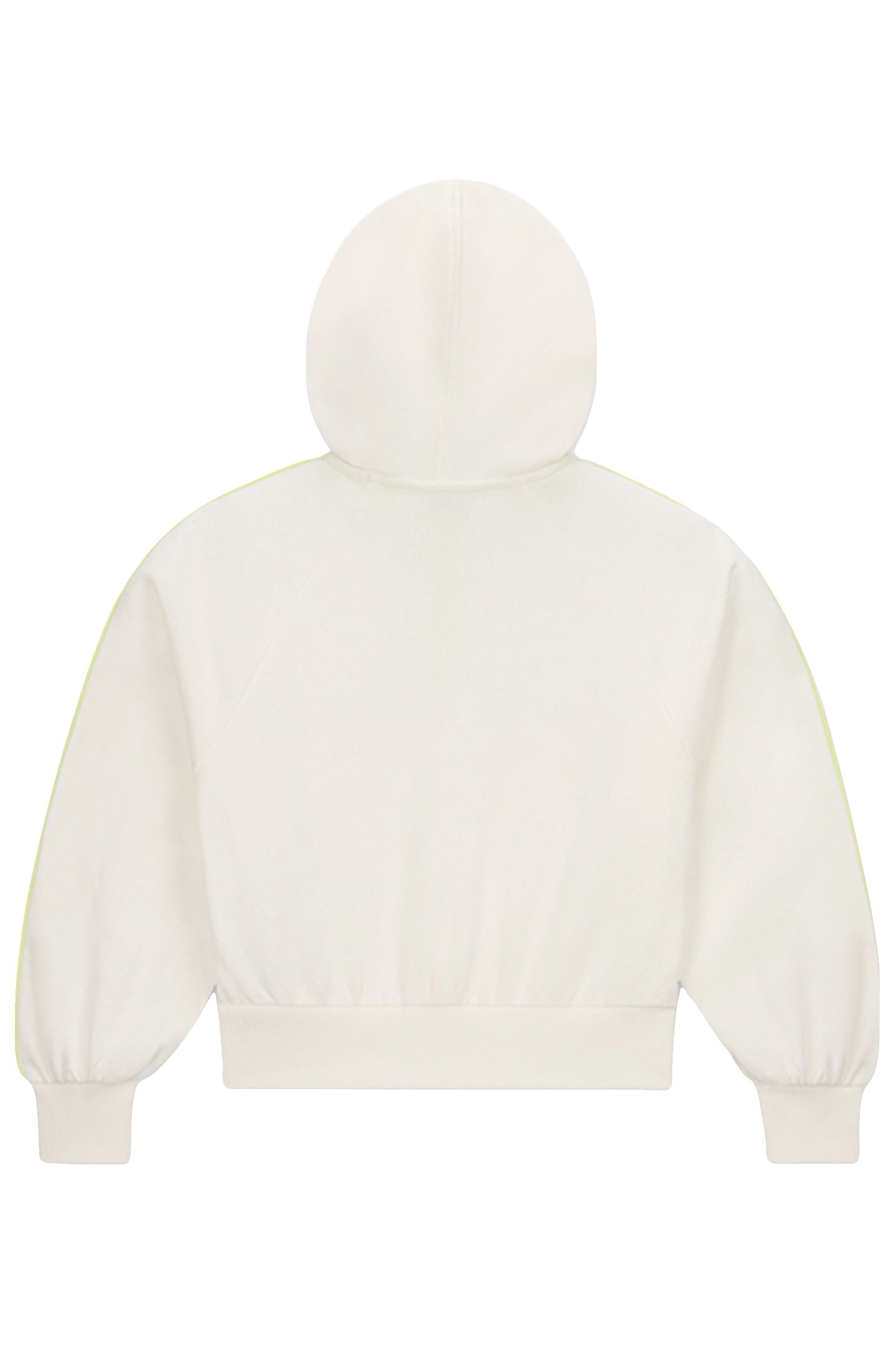 HALF-ZIP BOXY HOODIE EGRET 2
