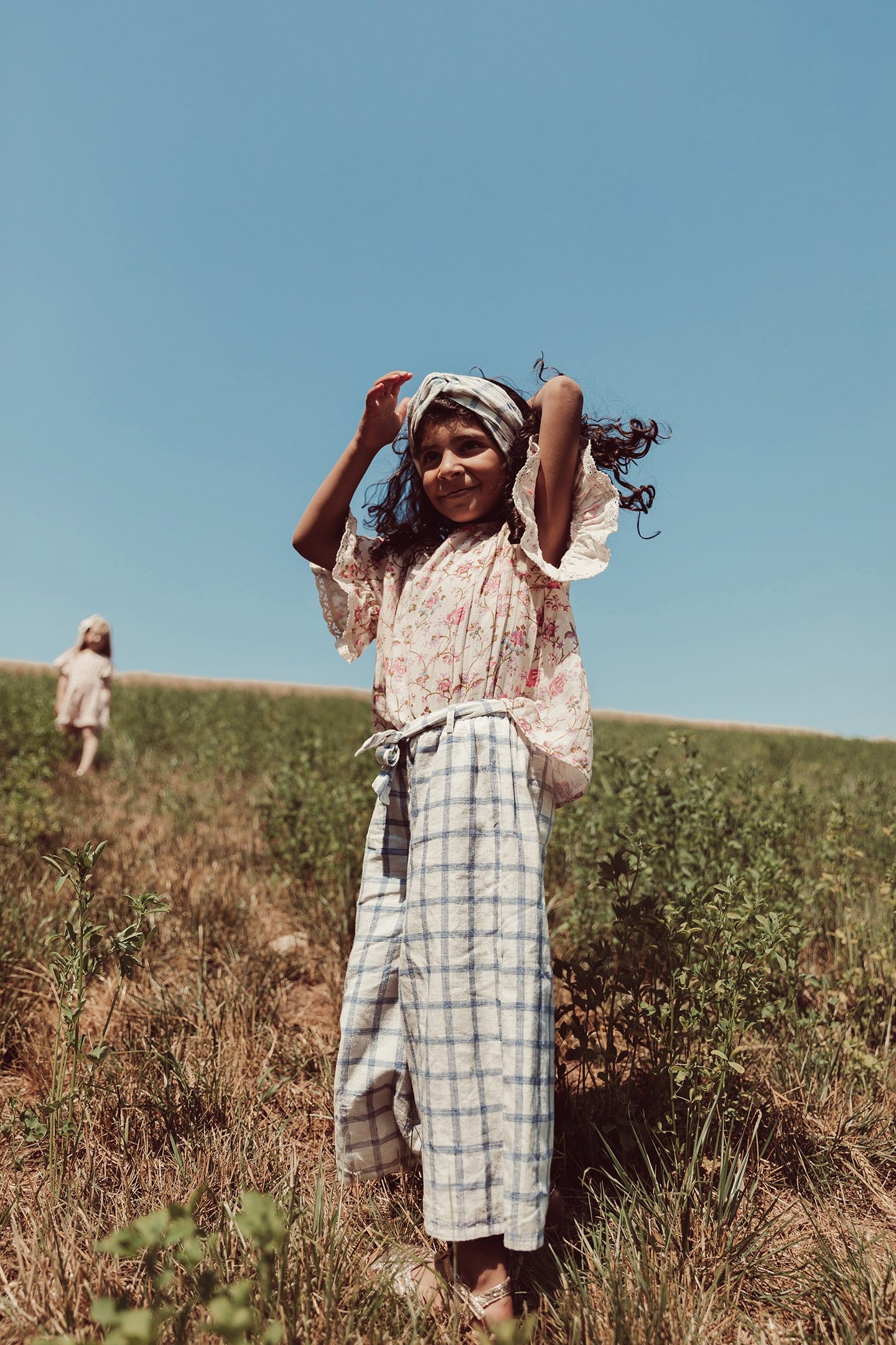 PANTS AMANDINE BLUE RIVER CHECKS 4