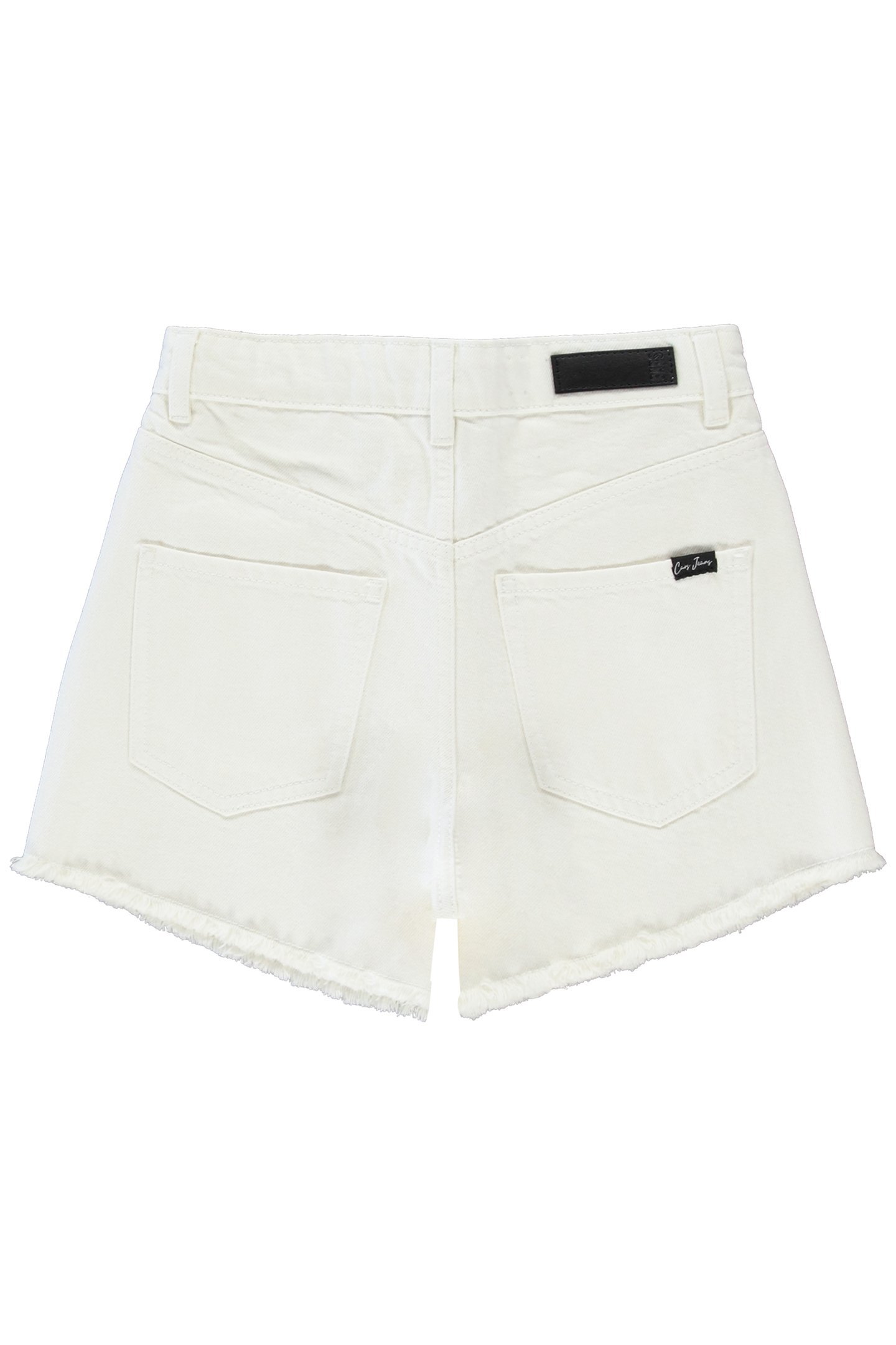GIRLS KIDS SAAR SHORT WHITE 2