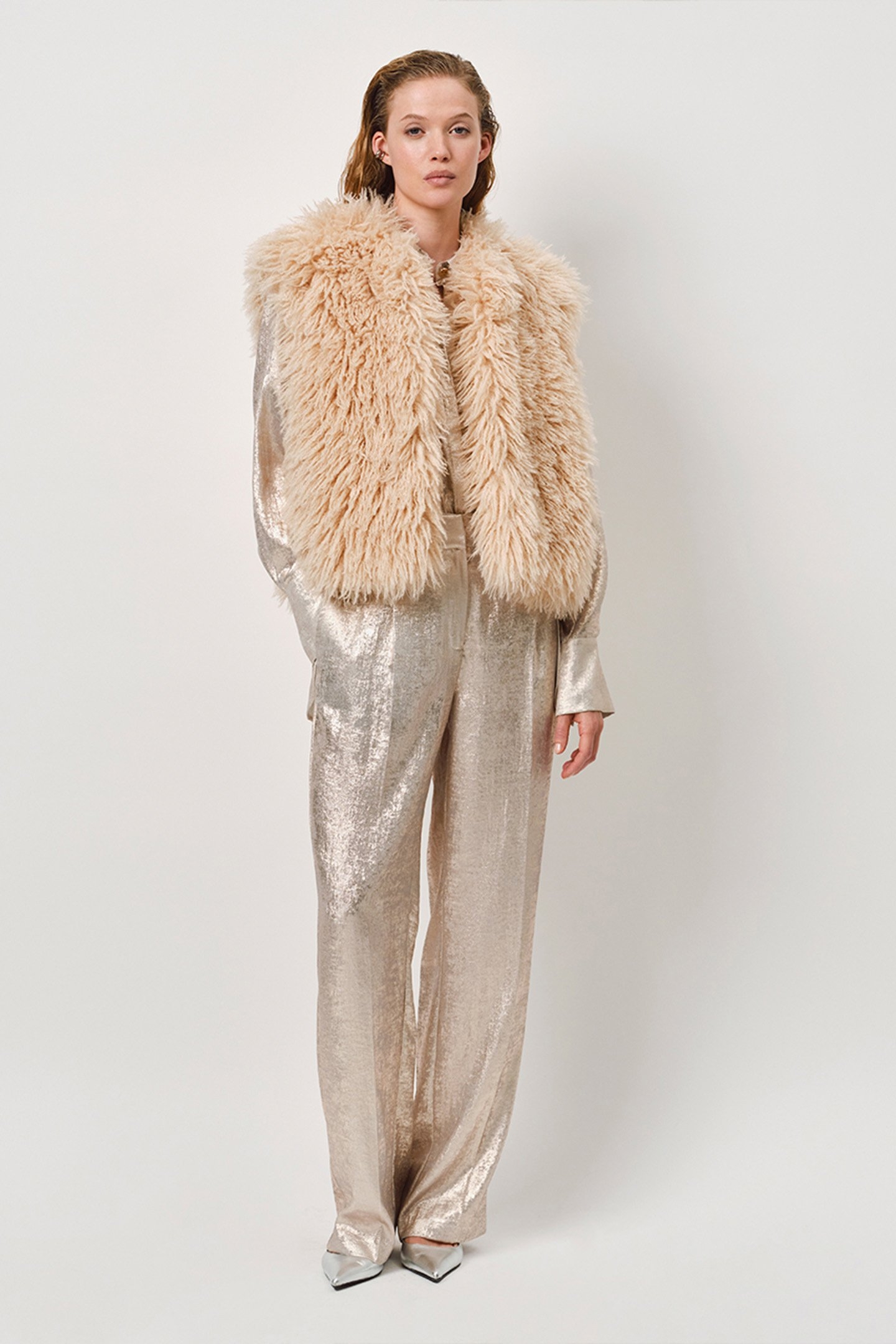 CHARM METALLIC PANTS GUN METAL 4