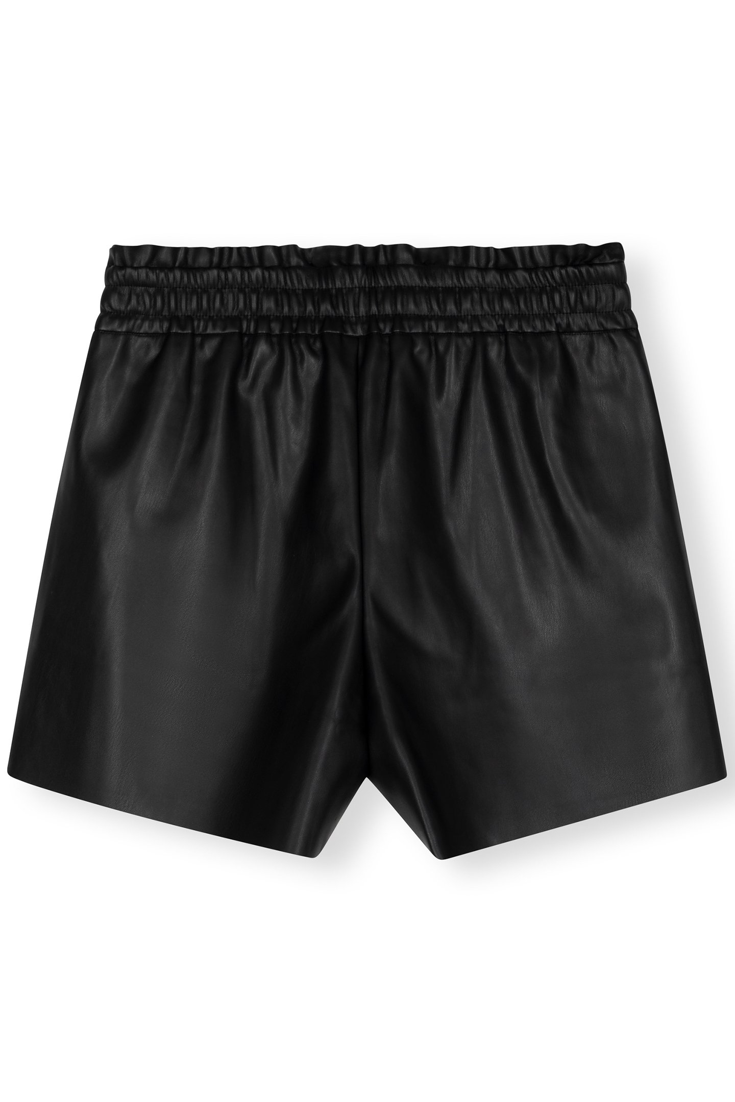 LEATHERLOOK SHORTS BLACK 4
