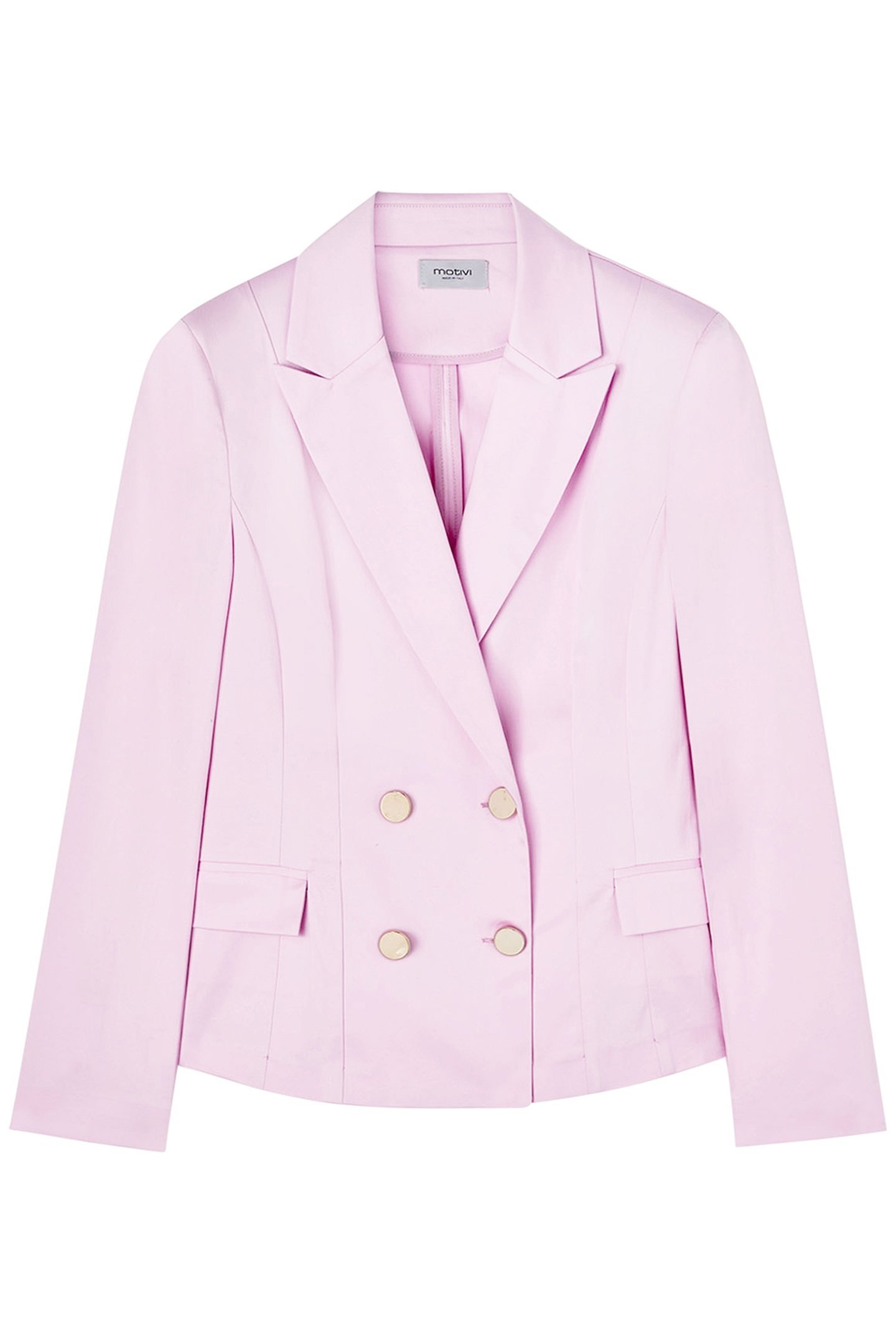 DOUBLE-BREASTED UNLINED JACKET PINK 4