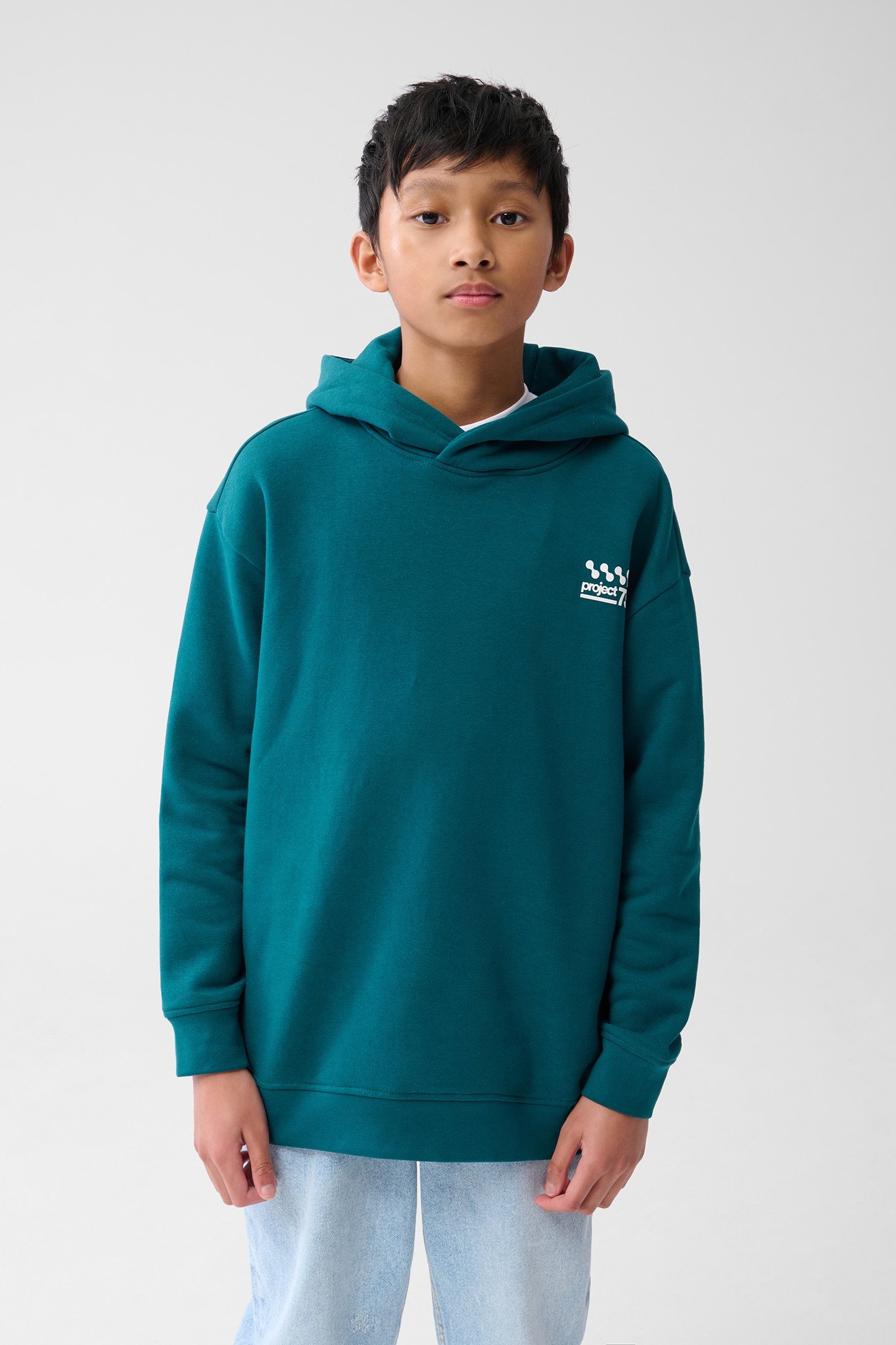 BOYS BBA-SBMINIMAL HOODIE DARKGREEN 1