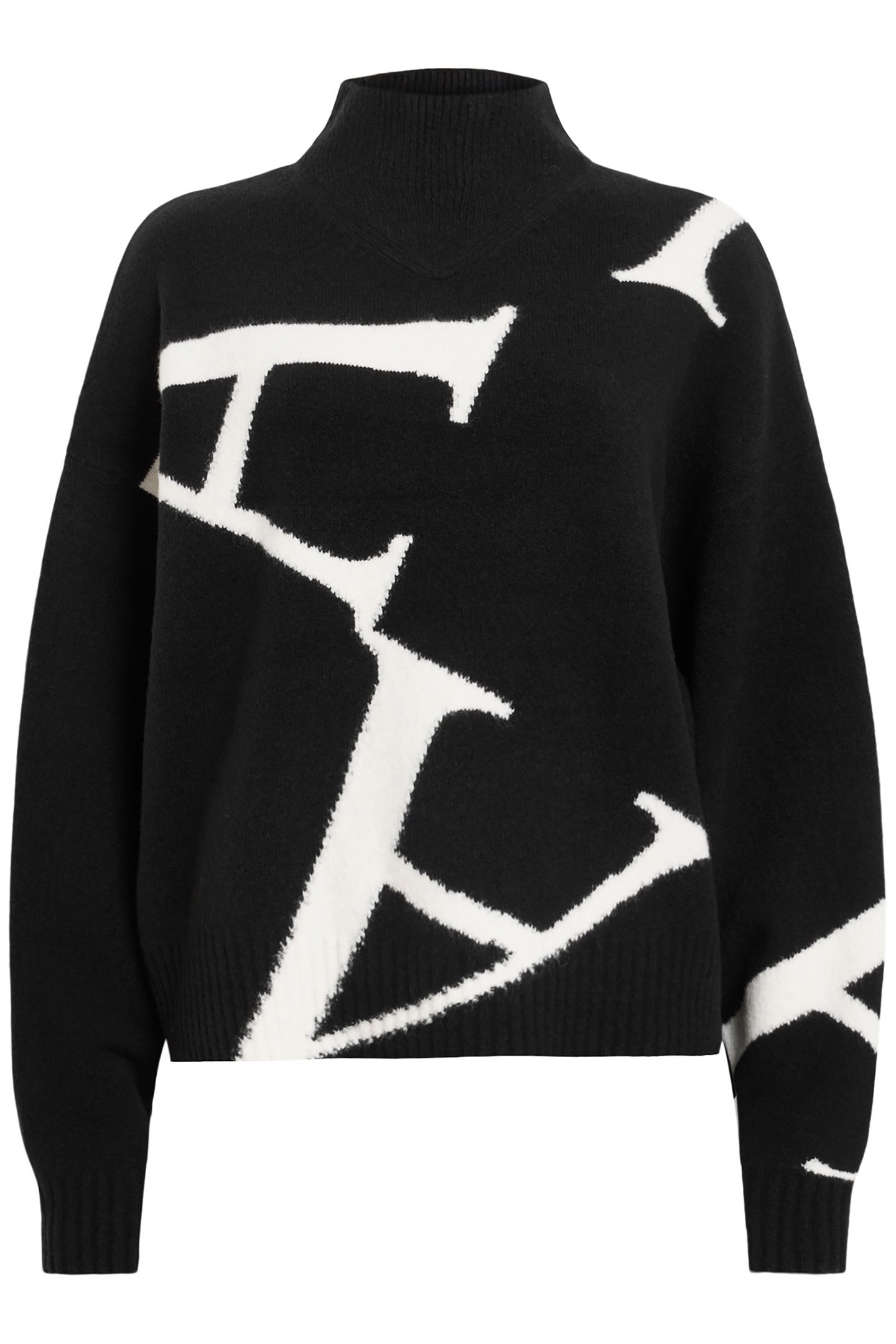 A STAR JUMPER BLACK/CHALK WHITE 4