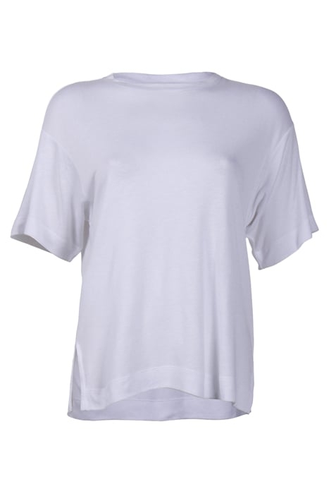 LINEN V NECK T SHIRT WHITE 3