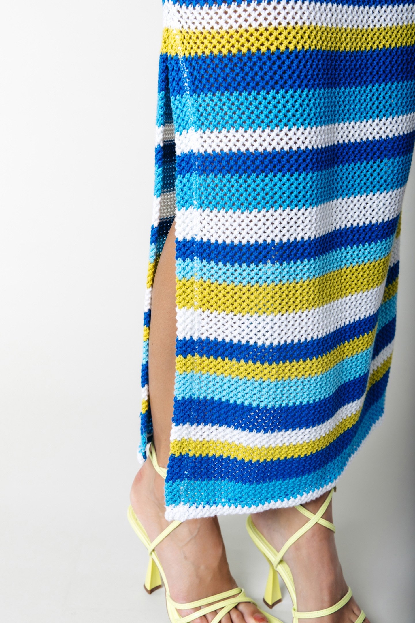 ALIZEE CROCHET STRIPE MAXI DRESS MULTICOLOR 4