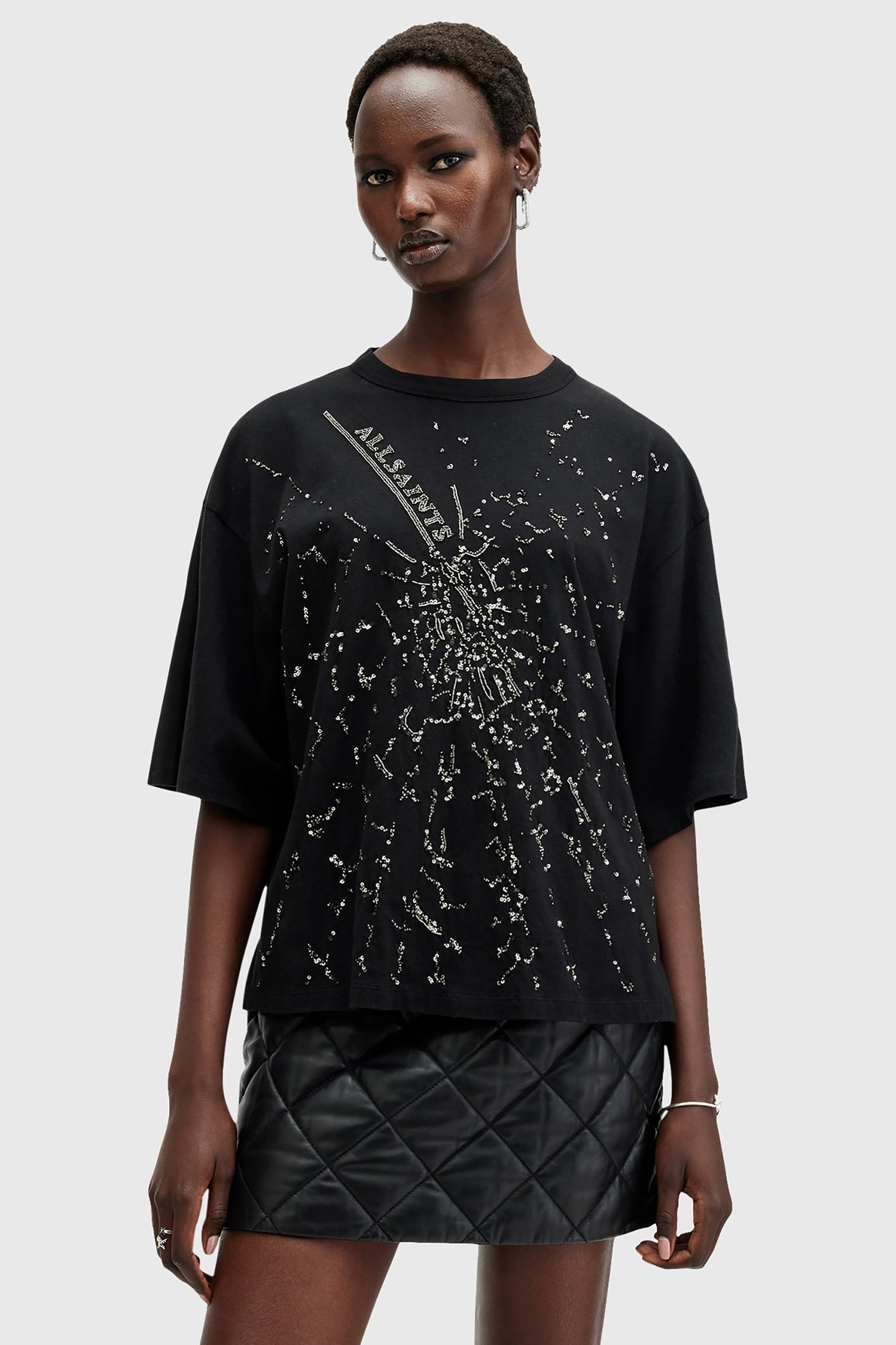AMELIE SHATTER TEE BLACK 1