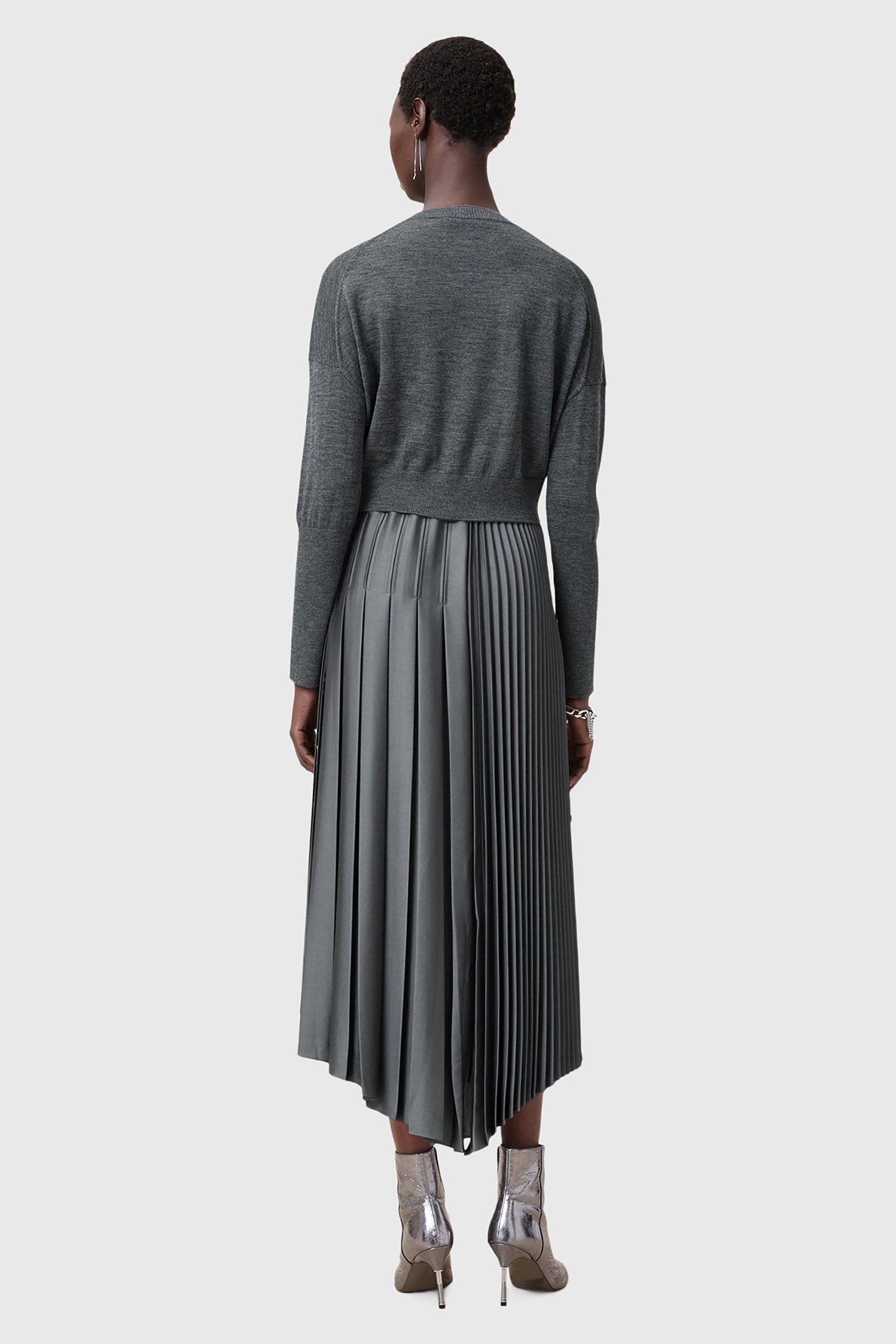 ADRIANA DRESS TURBULENCE GREY 2