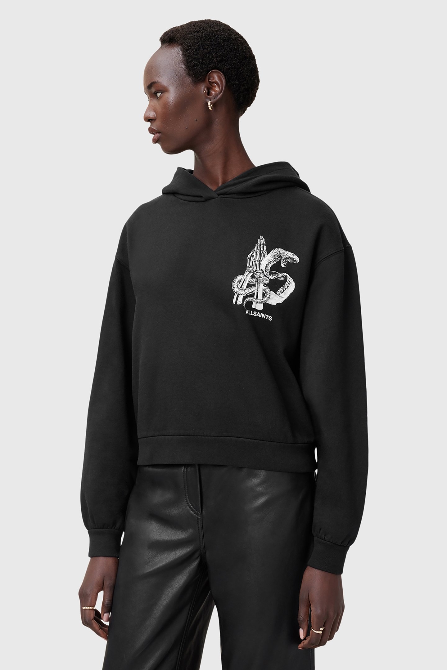 PIPPA ASP HOODY WASHED BLACK 1