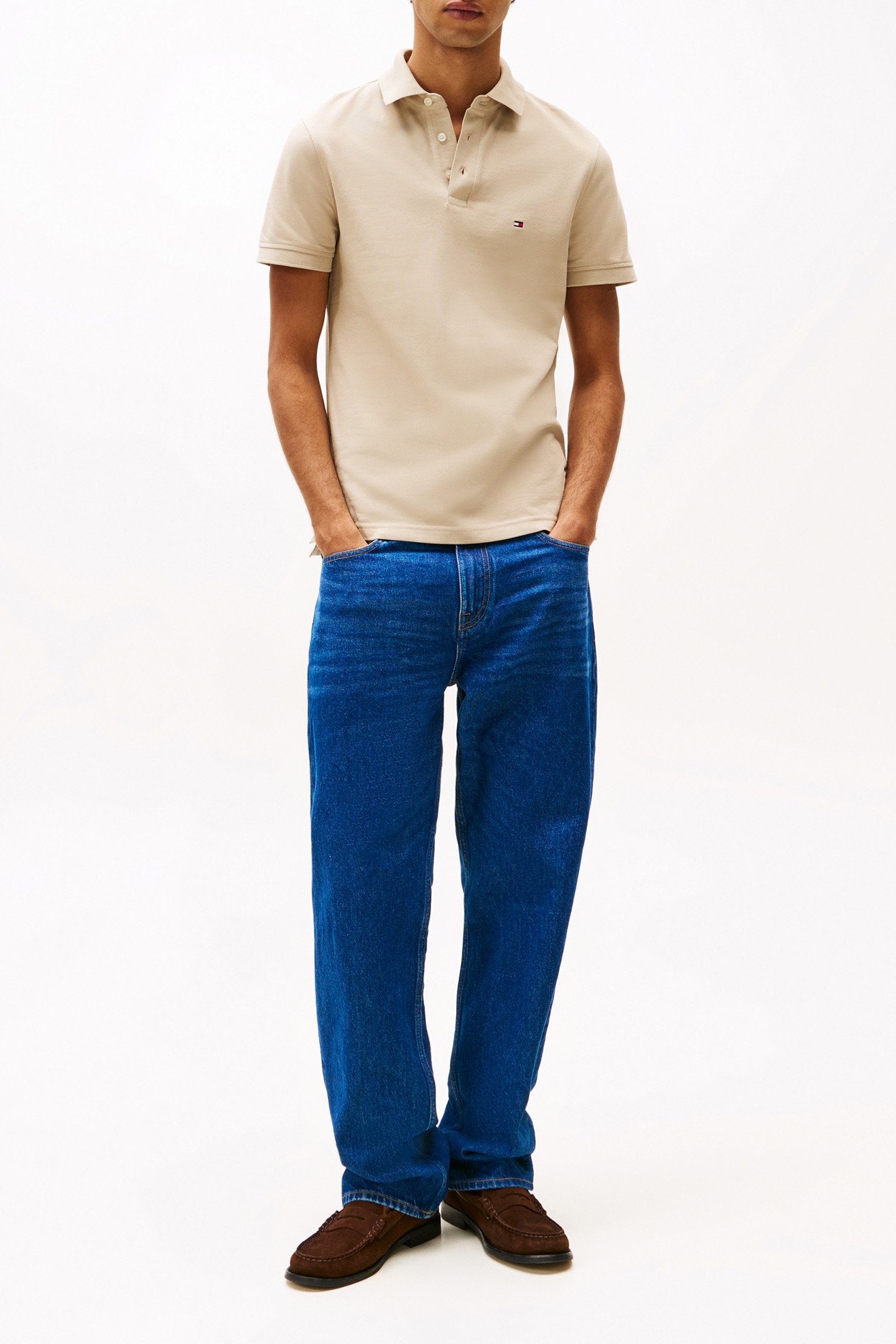 1985 SLIM FIT POLO SHIRT BEIGE 2