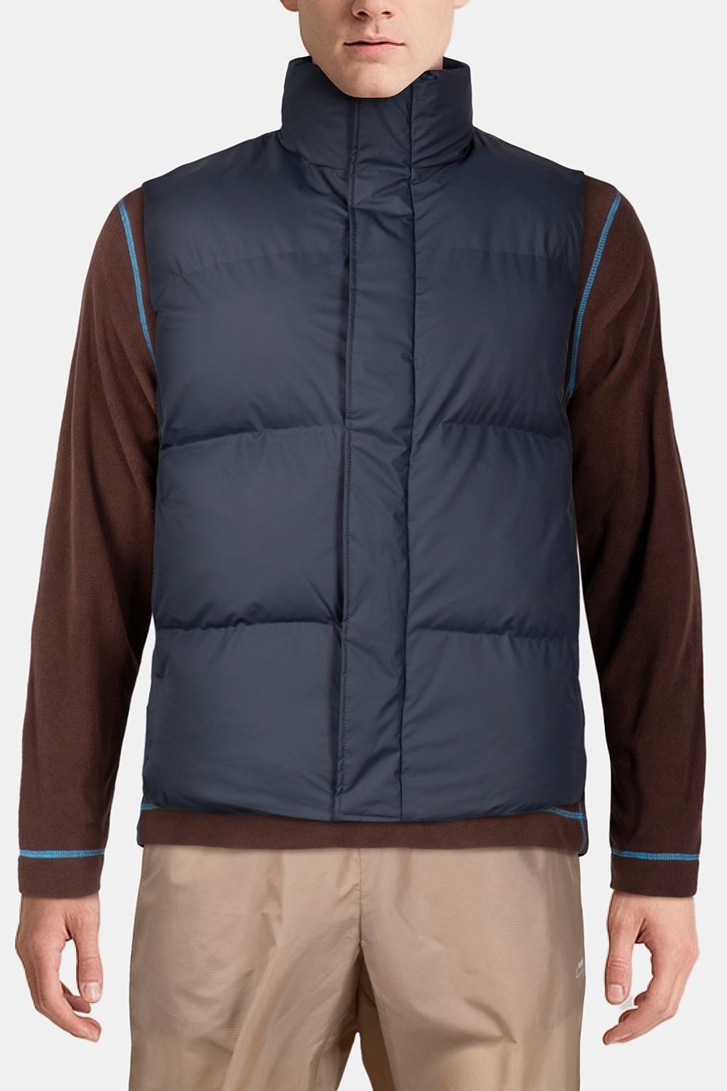 BOXY PUFFER VEST NAVY UNISEX 4