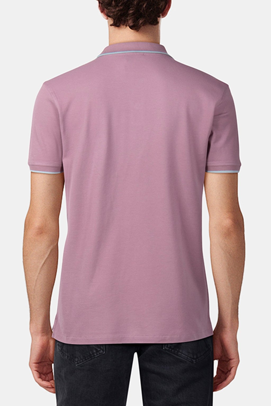 REG POLO SS ZEB BADGE MAUVE 2