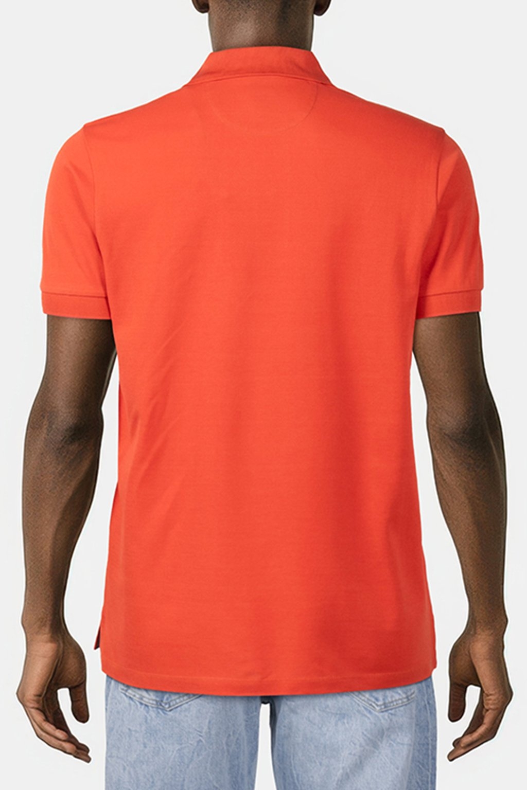 POLO SHIRT STR PLACKET ORANGE 2