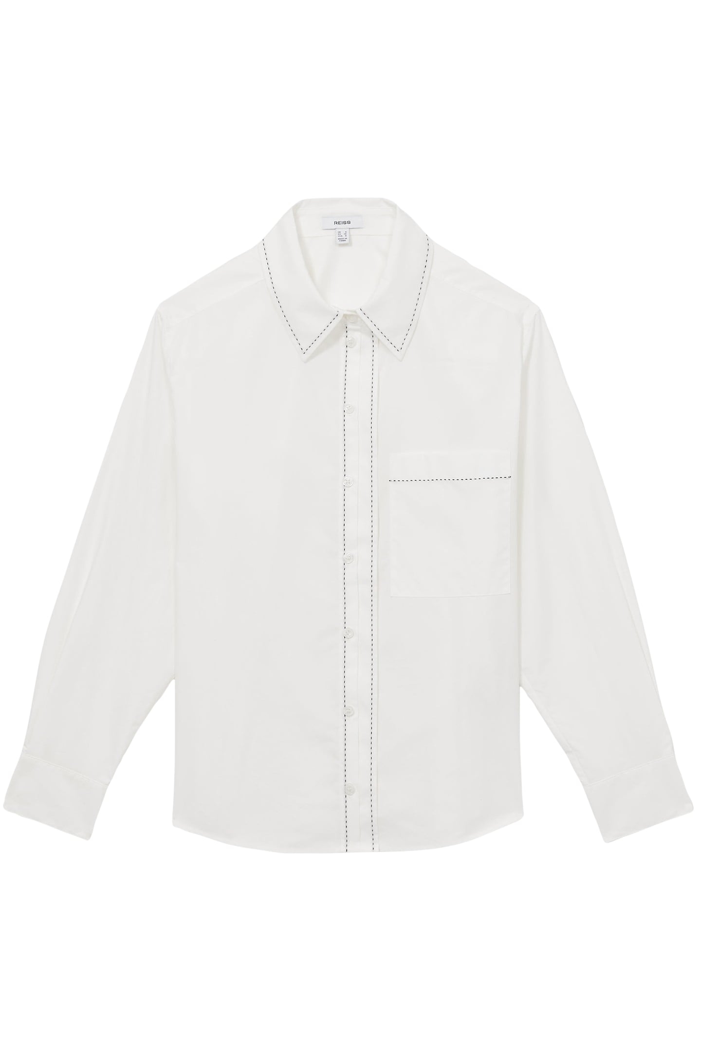 SOFIA STAB STITCH SHIRT WHITE 4