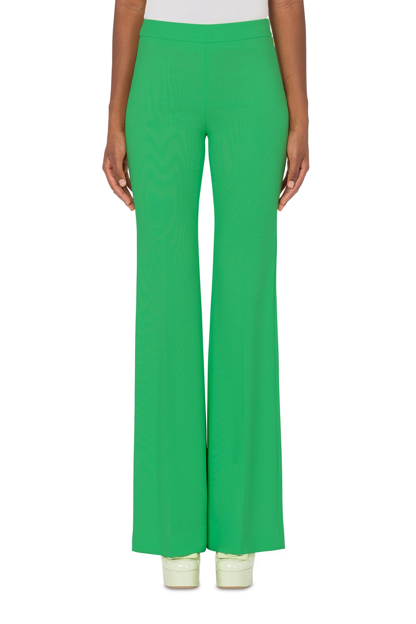 60'S CADY FLARED TROUSERS GREEN 1