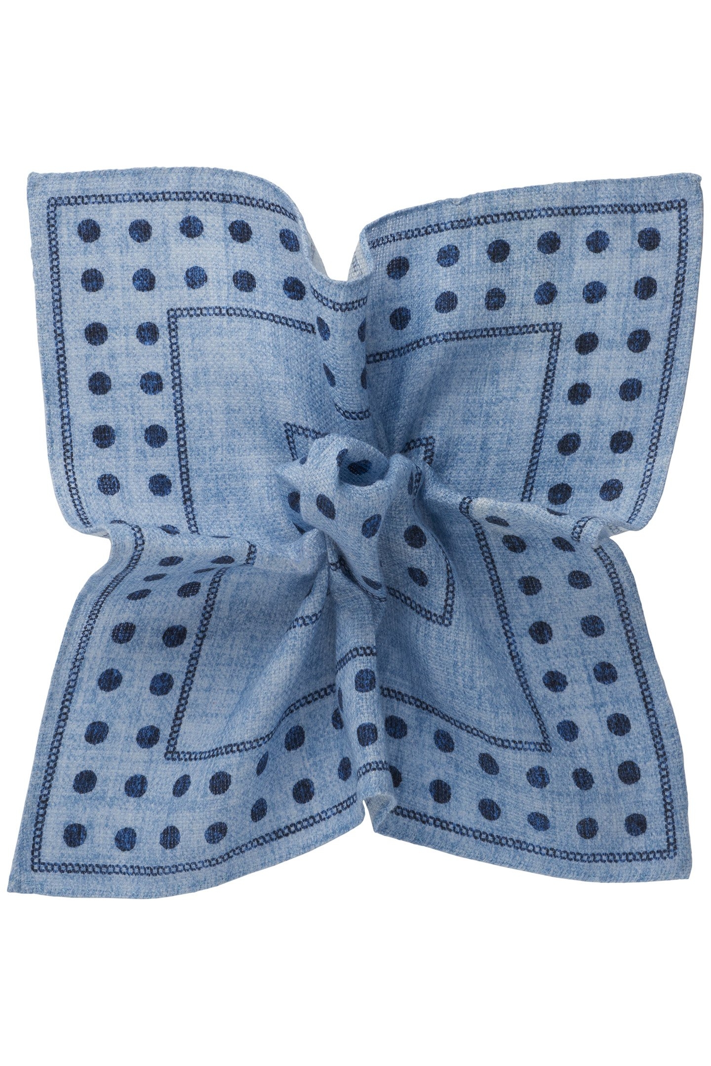 LIGHT BLUE DOTS POCKET SQUARE LIGHT BLUE 1