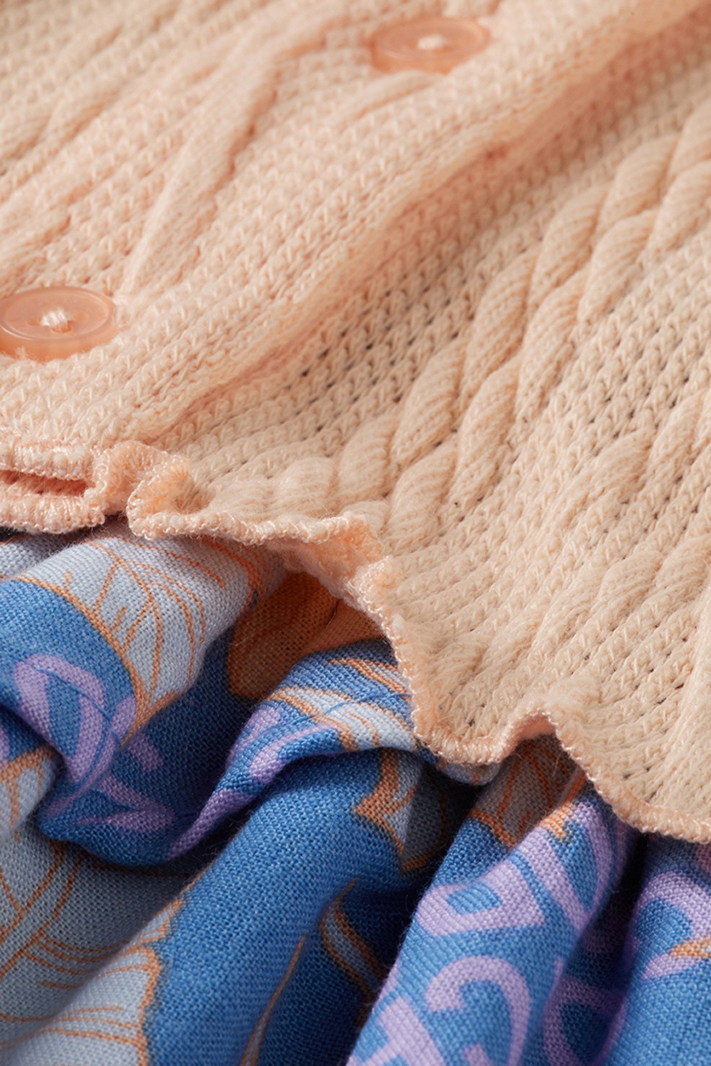 S&S BIG GIRLS 2PC DRESS & CARDIGAN SET BLUE/GREY 5