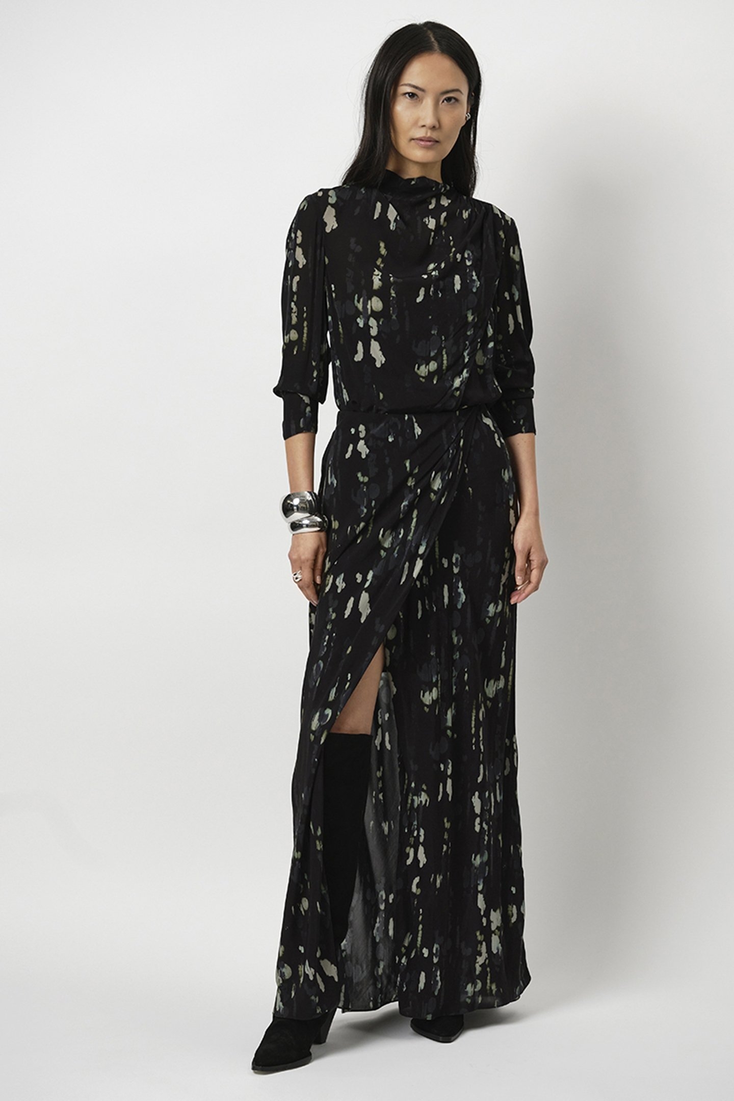 CRISTOPER PRINTED MAXI SKIRT MULTICOLOUR 1