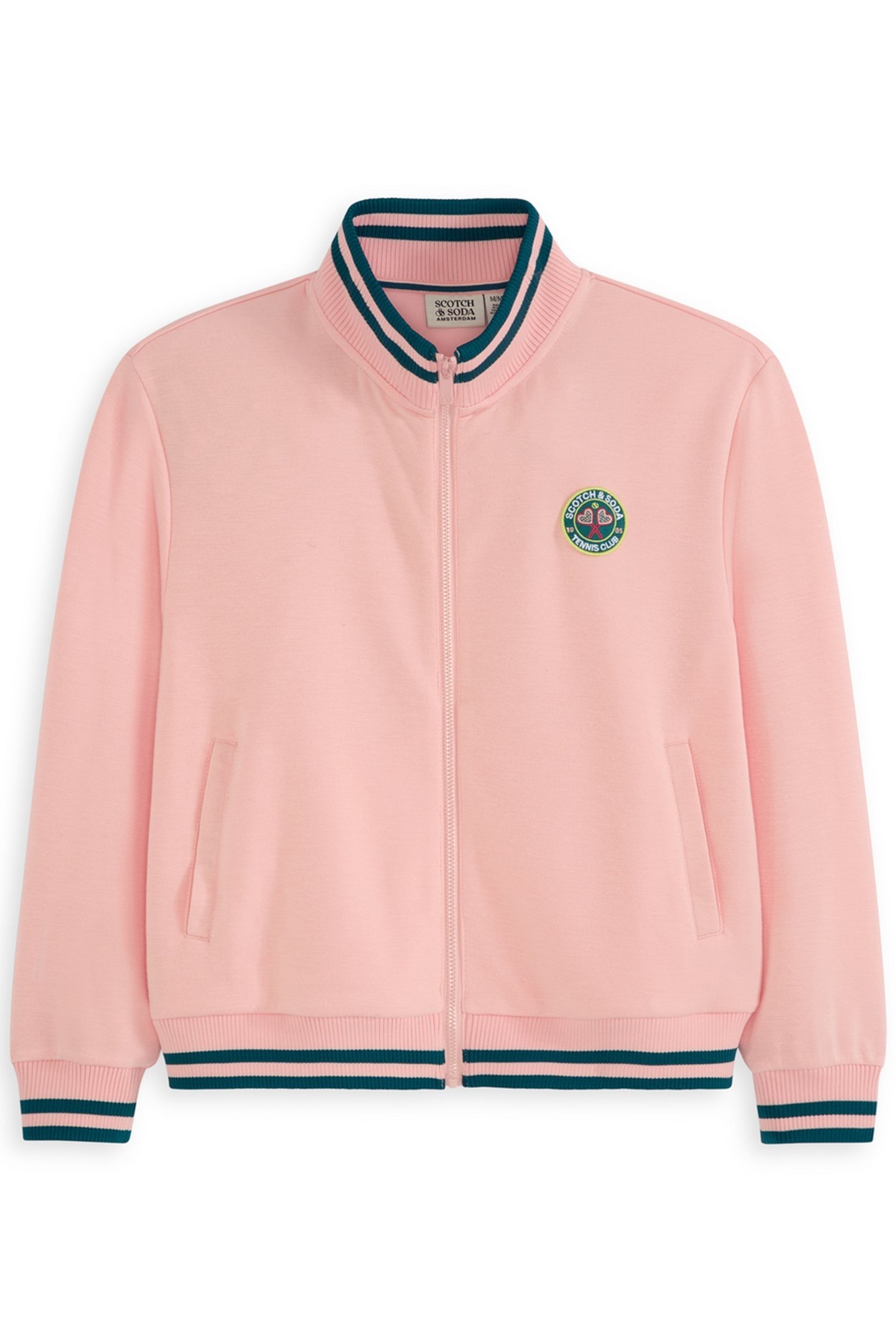 S&S GIRLS TENNIS GROUP DOUBLE KNIT TRACK JACKET LT PASTEL PI 1