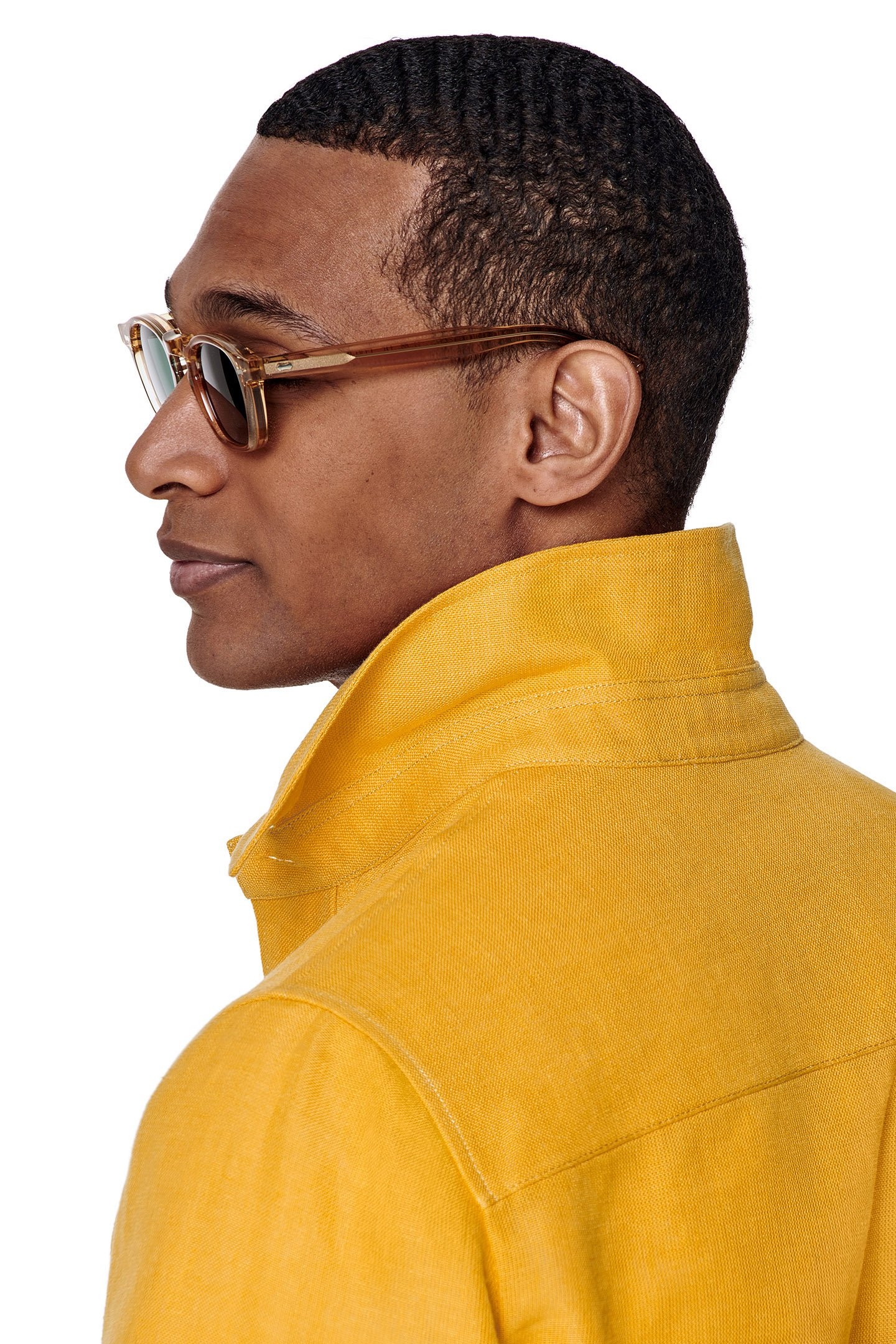 YELLOW RELAXED FIT SHIRT-JACKET YELLOW 7