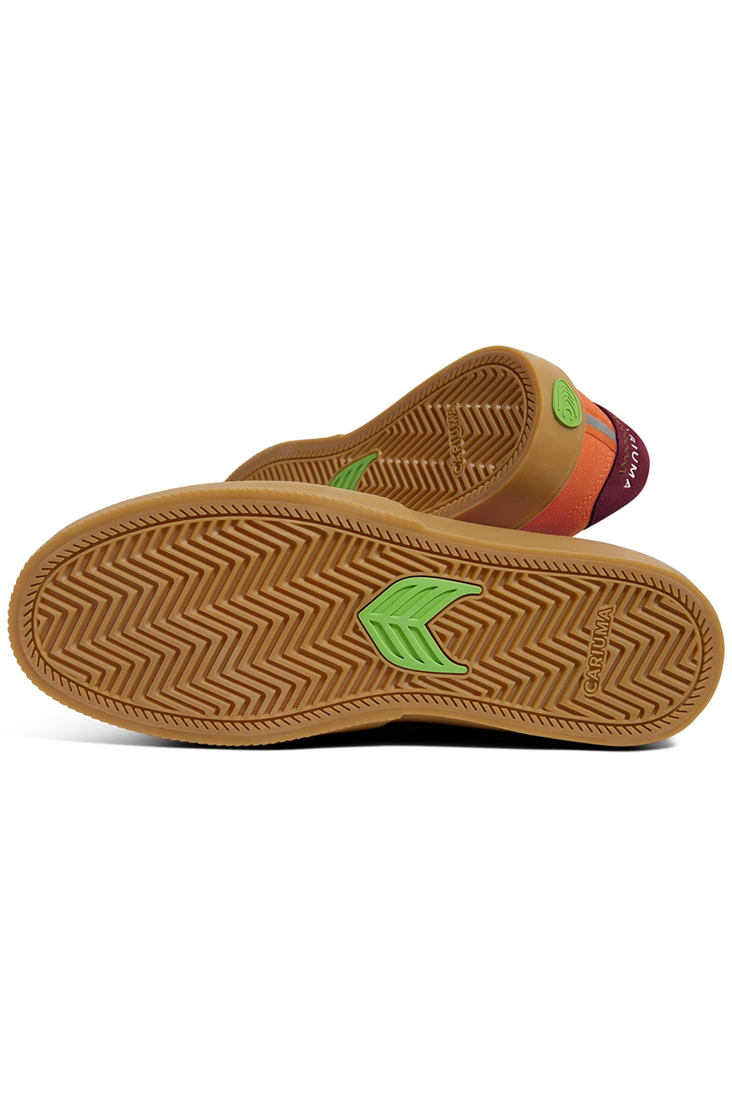 NAIOCA PRO GUM BURNT ORANGE SUEDE AND CANVAS IVORY LOGO RUBY 4