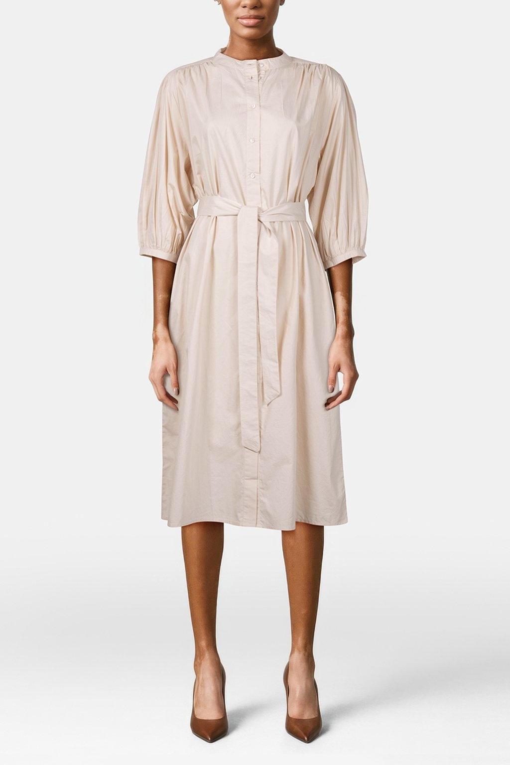 CAMELLIA DRESS OATMEAL 1