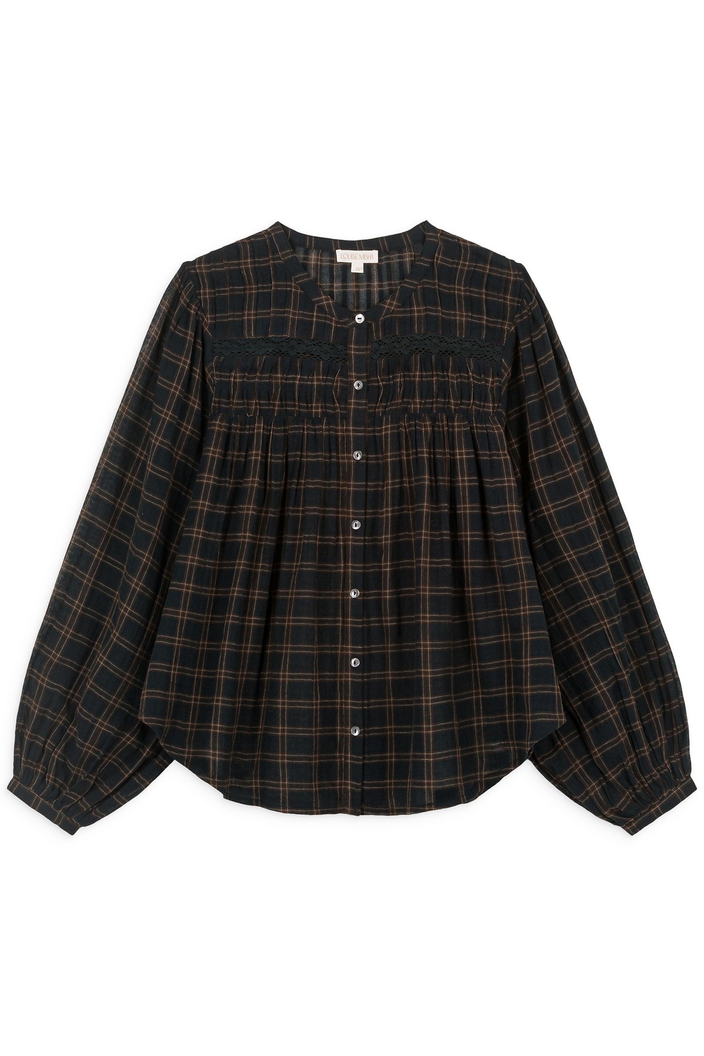SHIRT JALLY CHARCOAL CHECKS 3