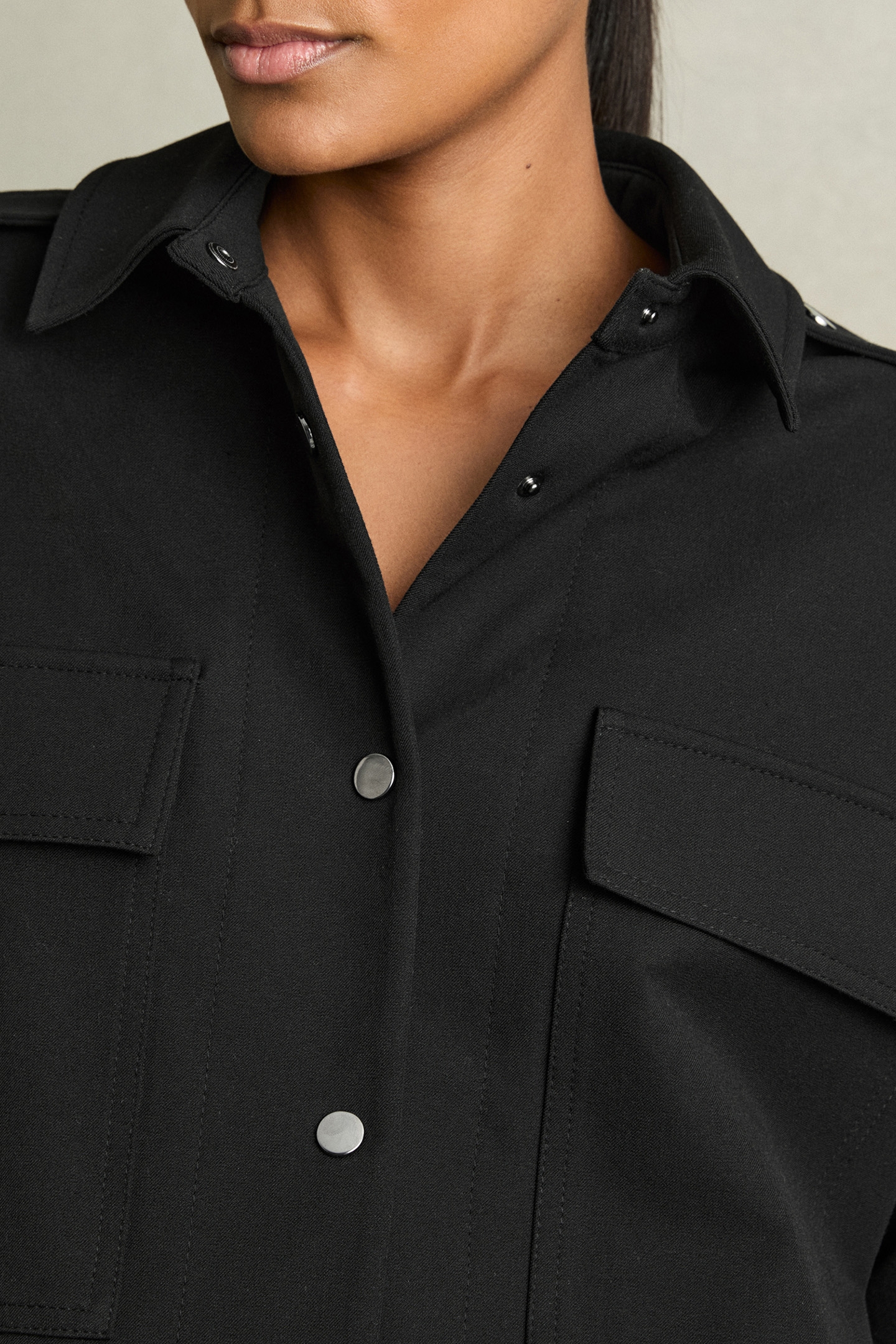 MYRTLE CROPPED SHAKET BLACK 5