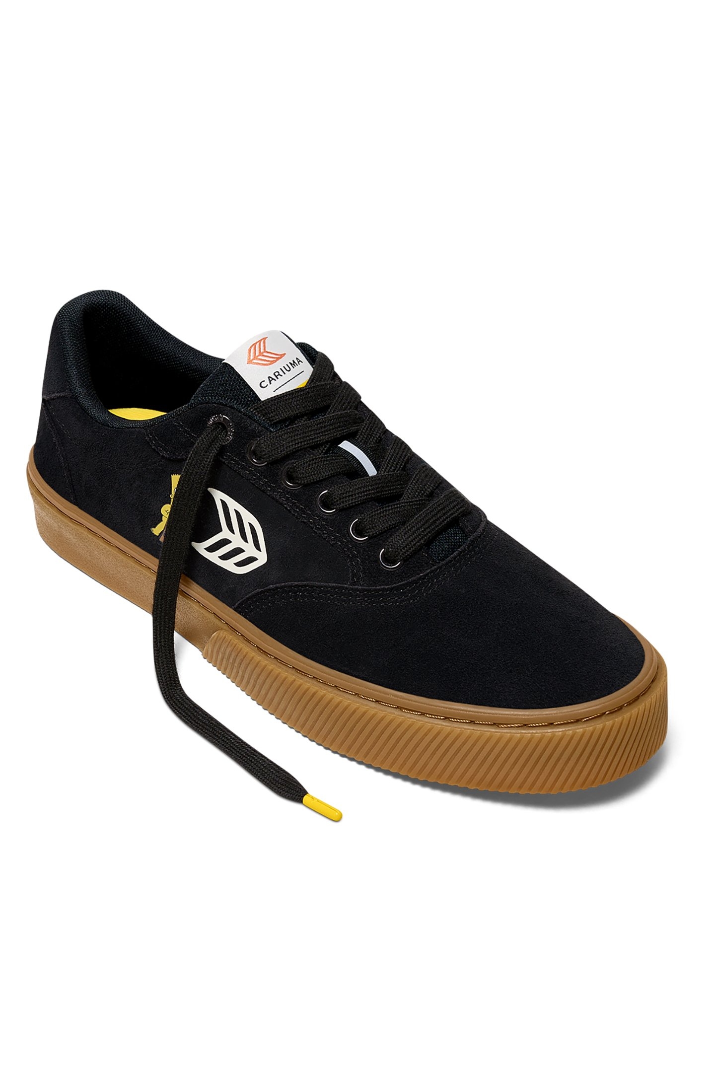 SIMPSONS NAIOCA BLACK SUEDE BART SKATEBOARD SNEAKER 2