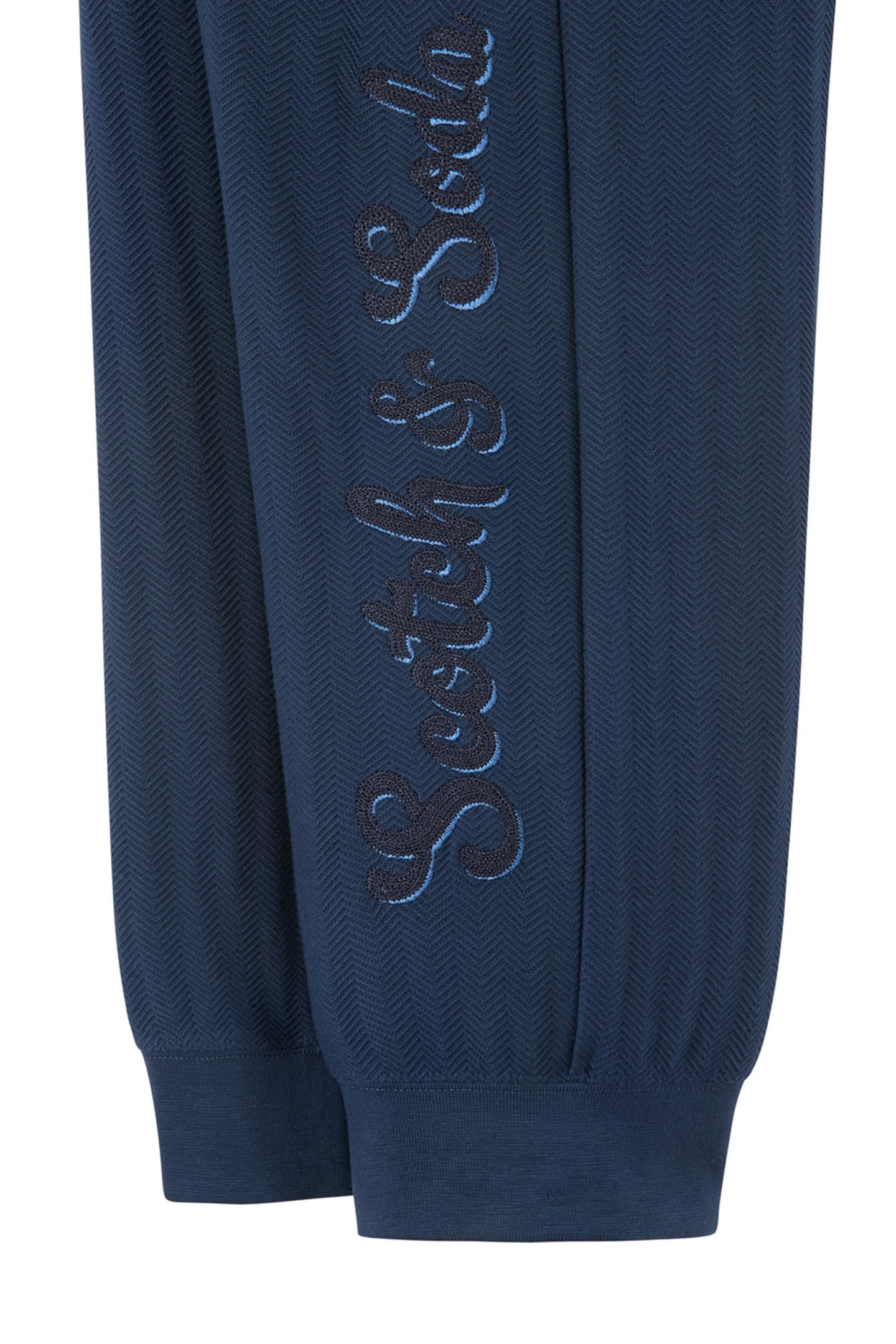 BOYS KNIT HERRINGBONE JOGGER DARK OBSIDIAN 3