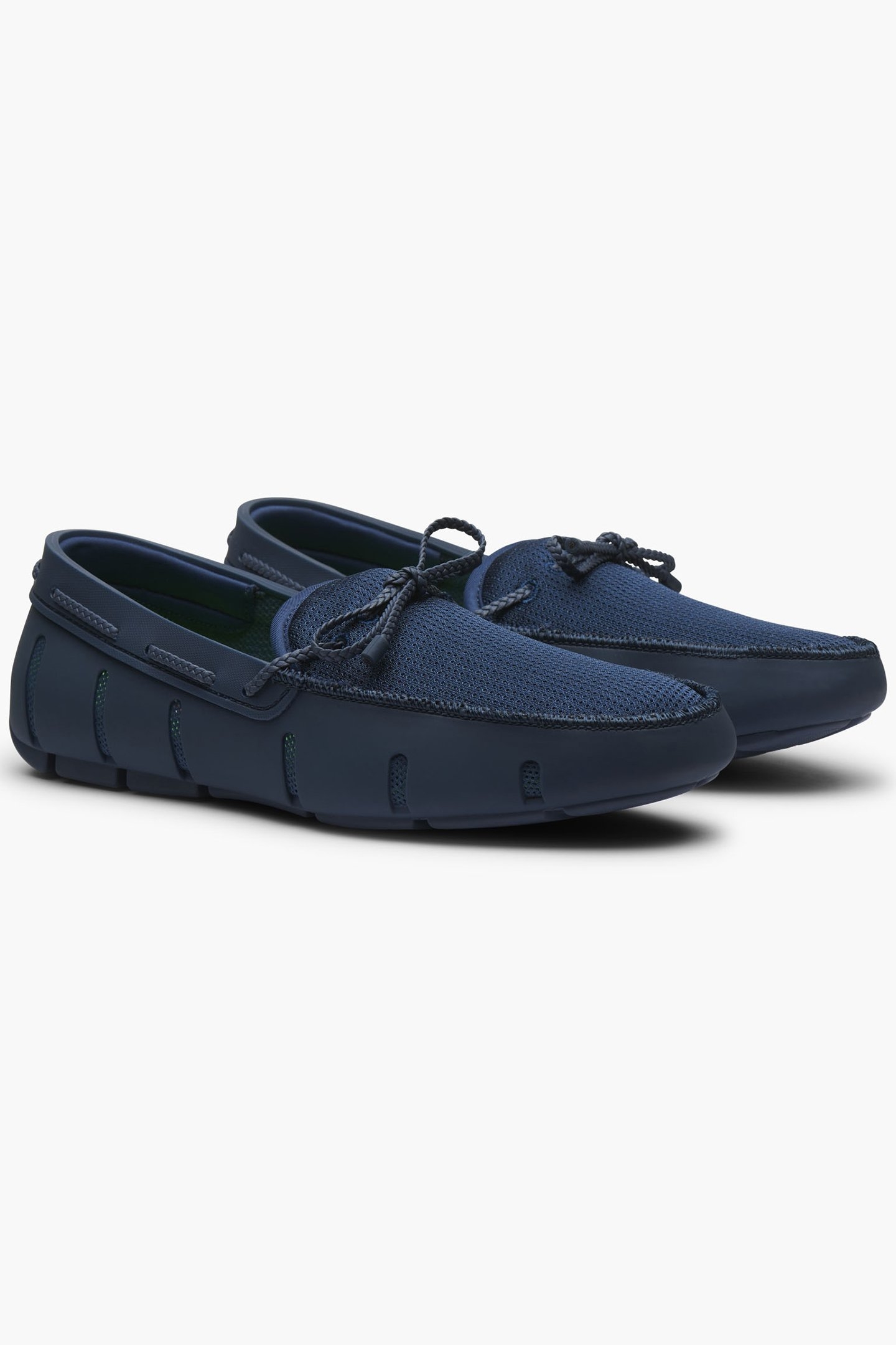 BRAIDED LACE LOAFER NAVY 2