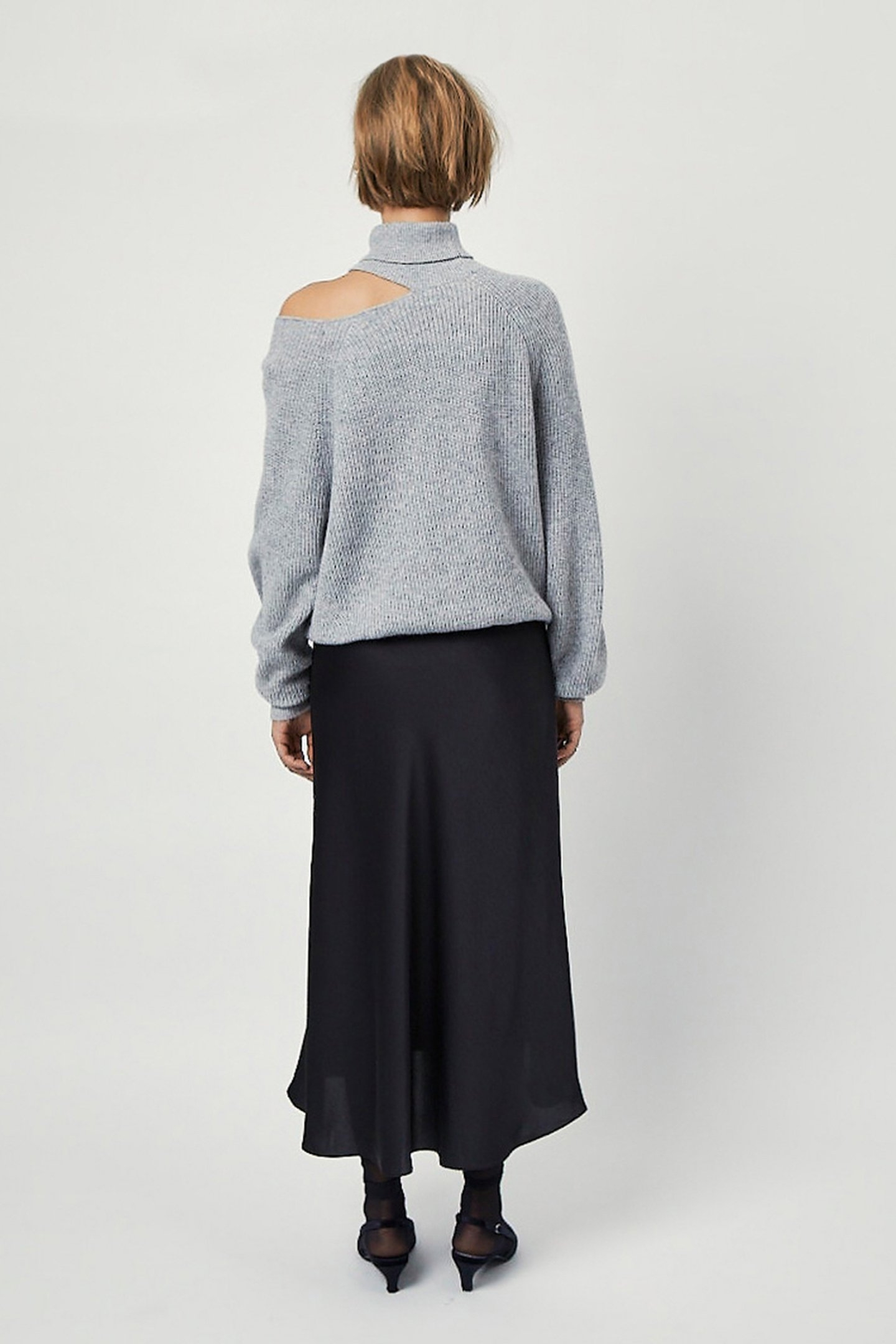 PEPPA MIDI SKIRT RAVEN 2