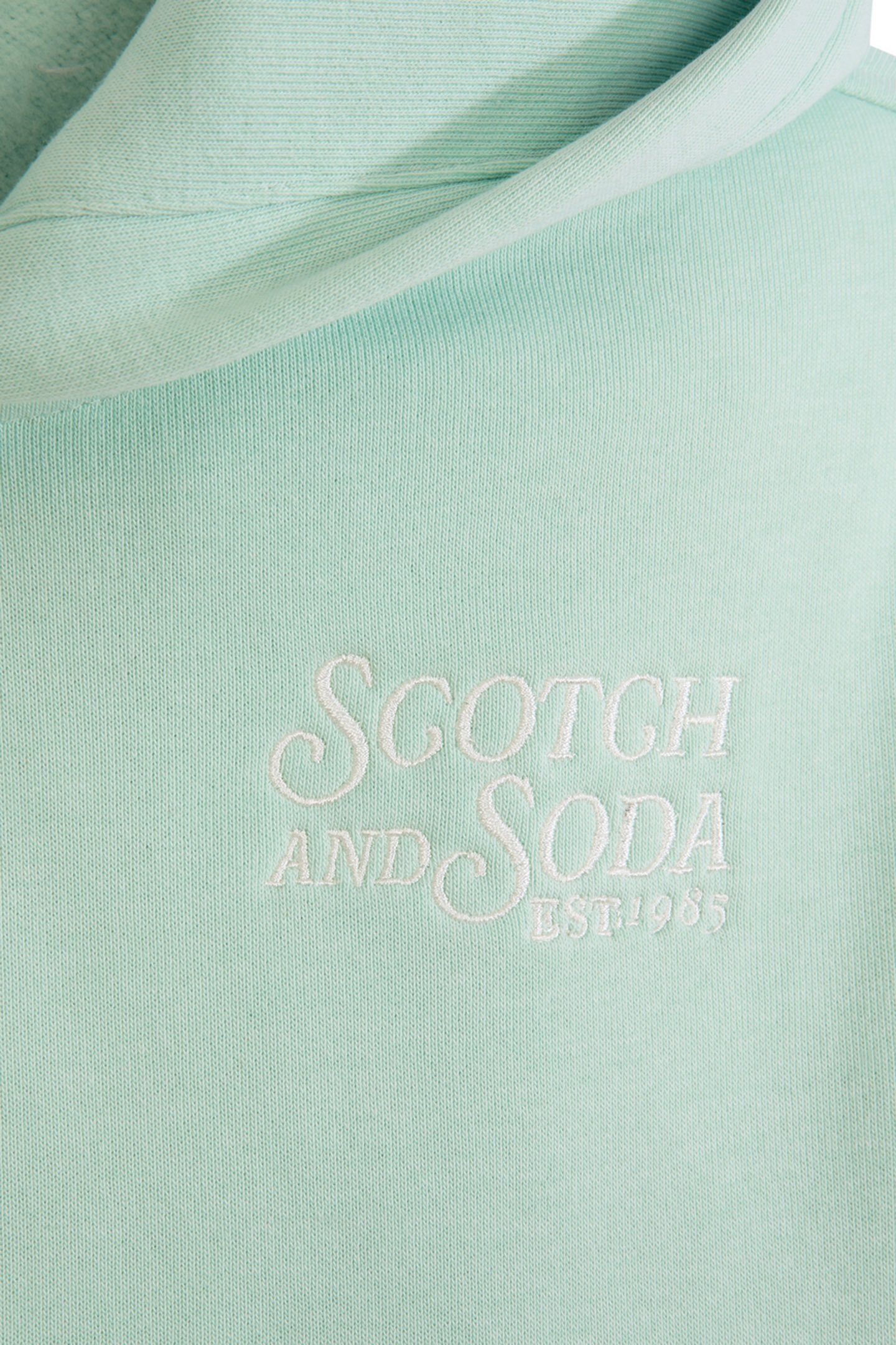 BOYS GRAPHIC FLEECE HOODIE LIGHT PASTEL GREEN 4