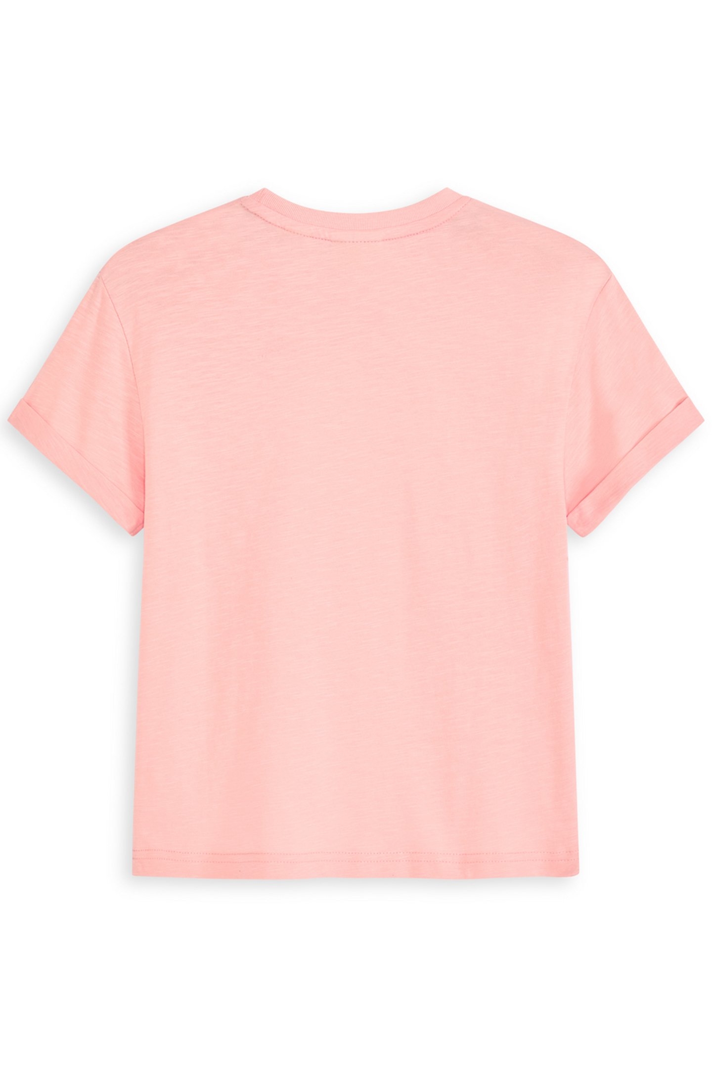 GIRLS CTTN SLUB JERSEY SS TOP LT PASTEL PINK 2