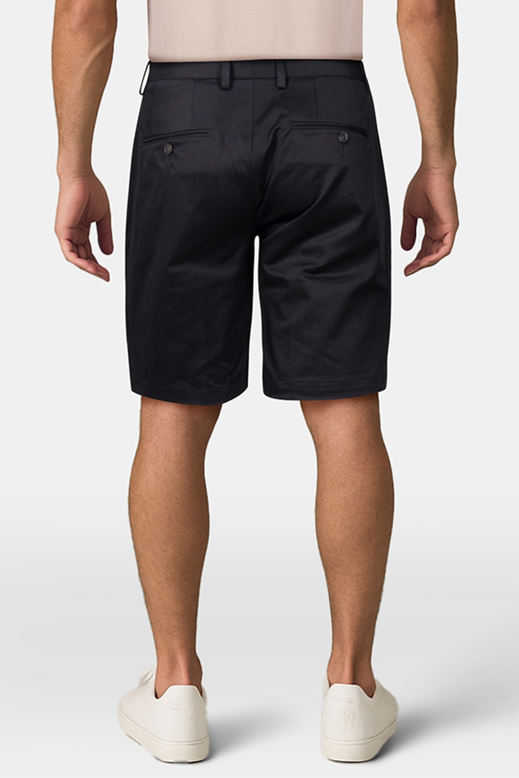 HAMPTON STRETCH COTTON CHINO SHORTS BLACK - OUTLET PRICE 2