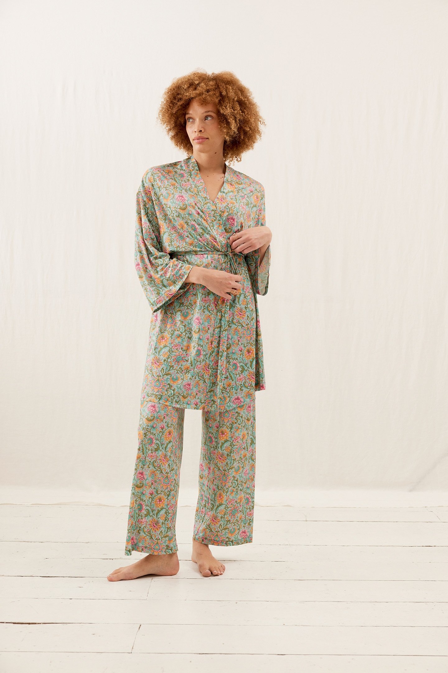 PAJAMAS PANTS MELYCIA WATER RIVER FLOWERS 1