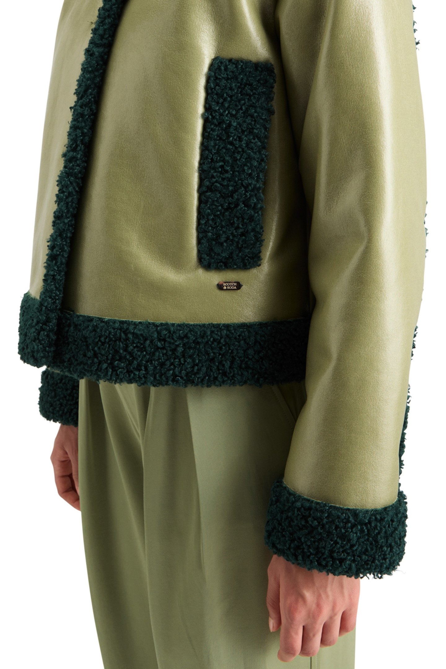 VINYL JACKET WASHED SAGE 8