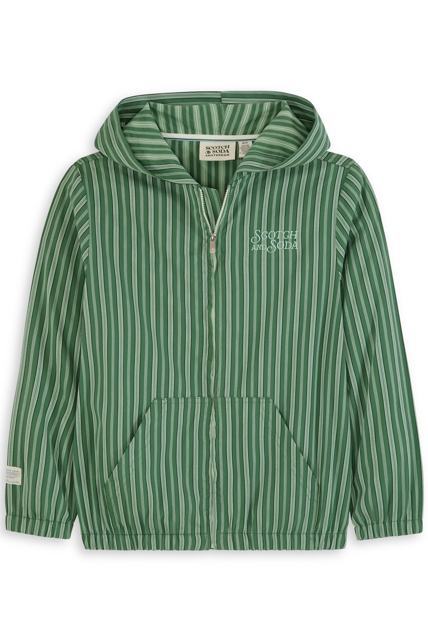 BOYS NOVELTY YD ZIP FRONT JACKET MEDIUM GREEN 1