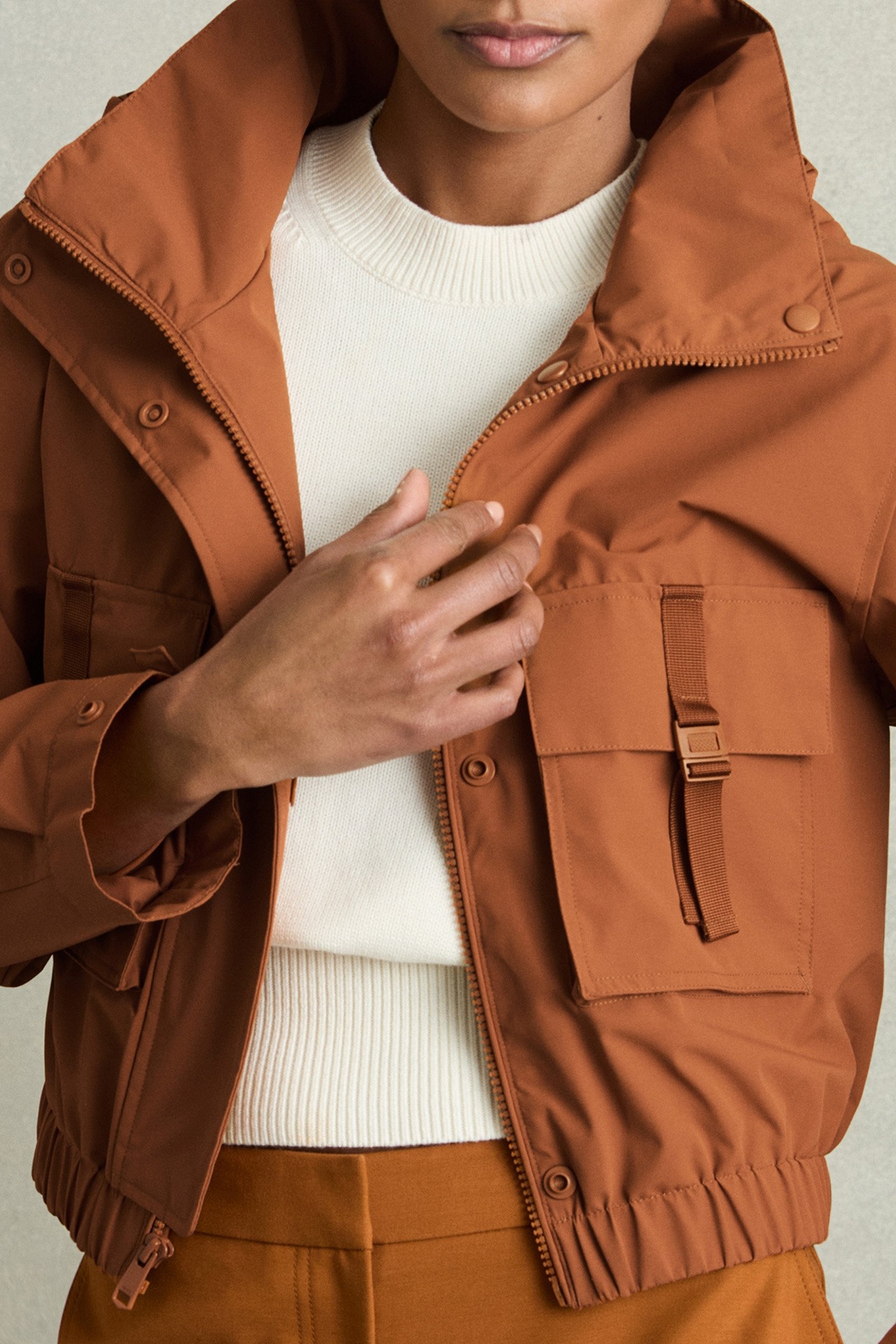 CONNIE TECHNICAL JACKET RUST 5