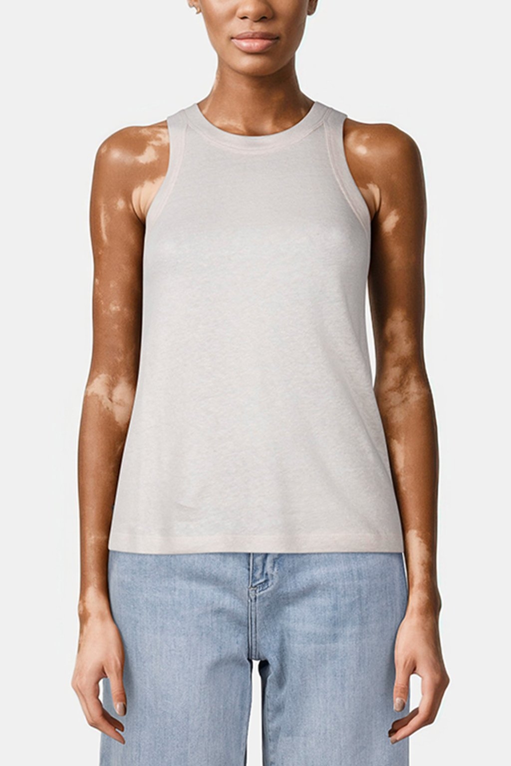 LINEN TOP WHISPER WHITE 1