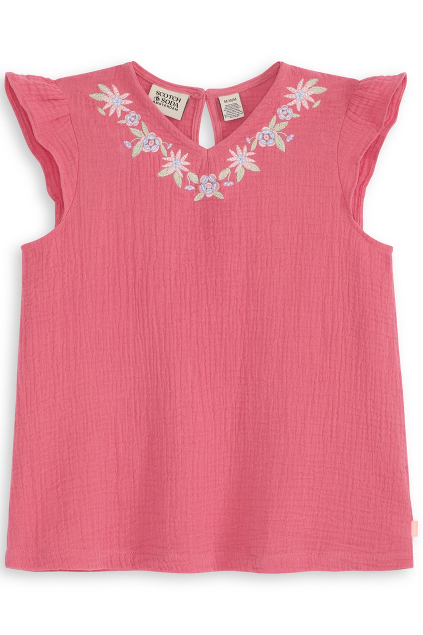 S&S GIRLS 2PC FASHION TOP & DENIM PANT SET PINK/BROWN 3