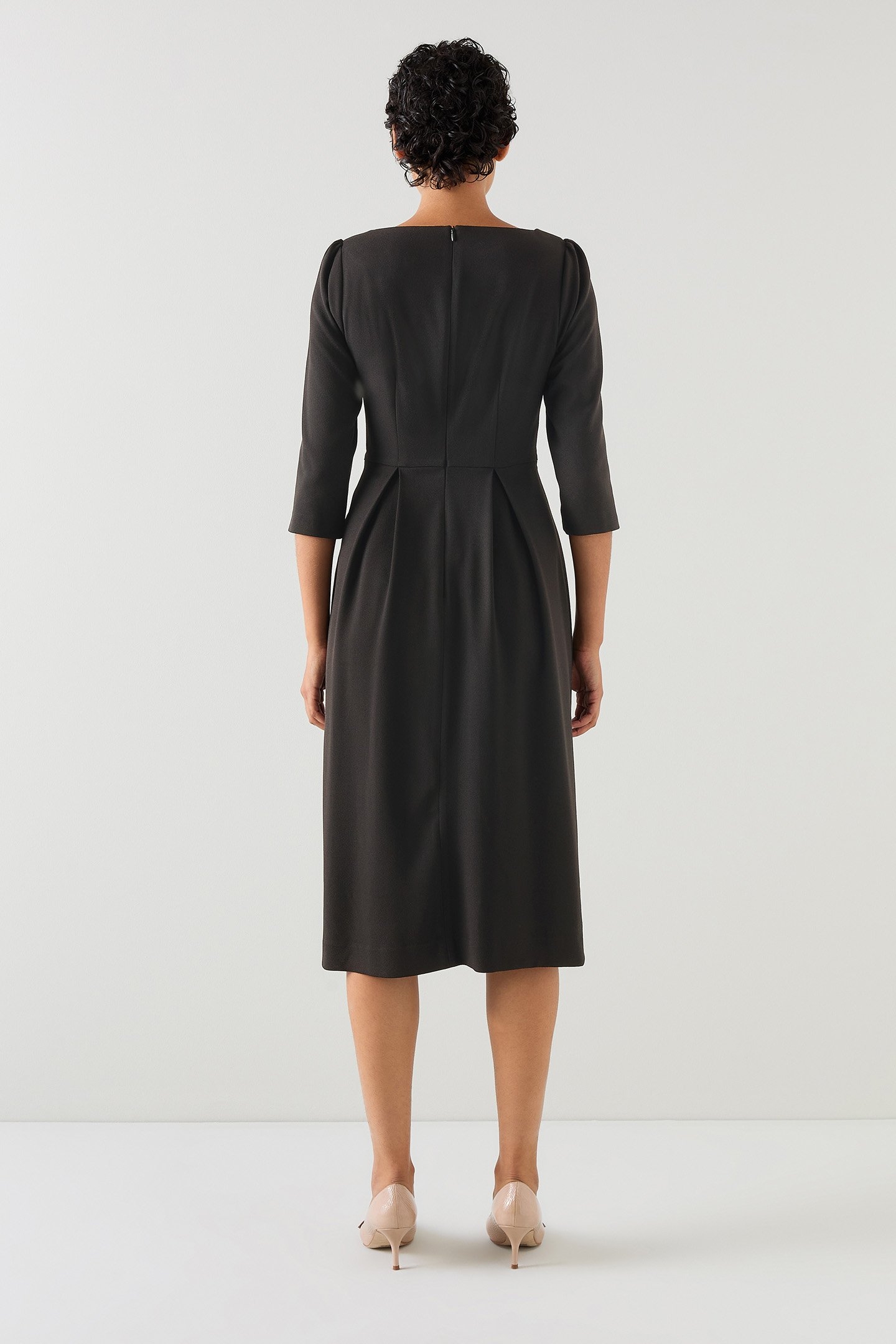 DR HALINA WORK DRESS BLACK 2