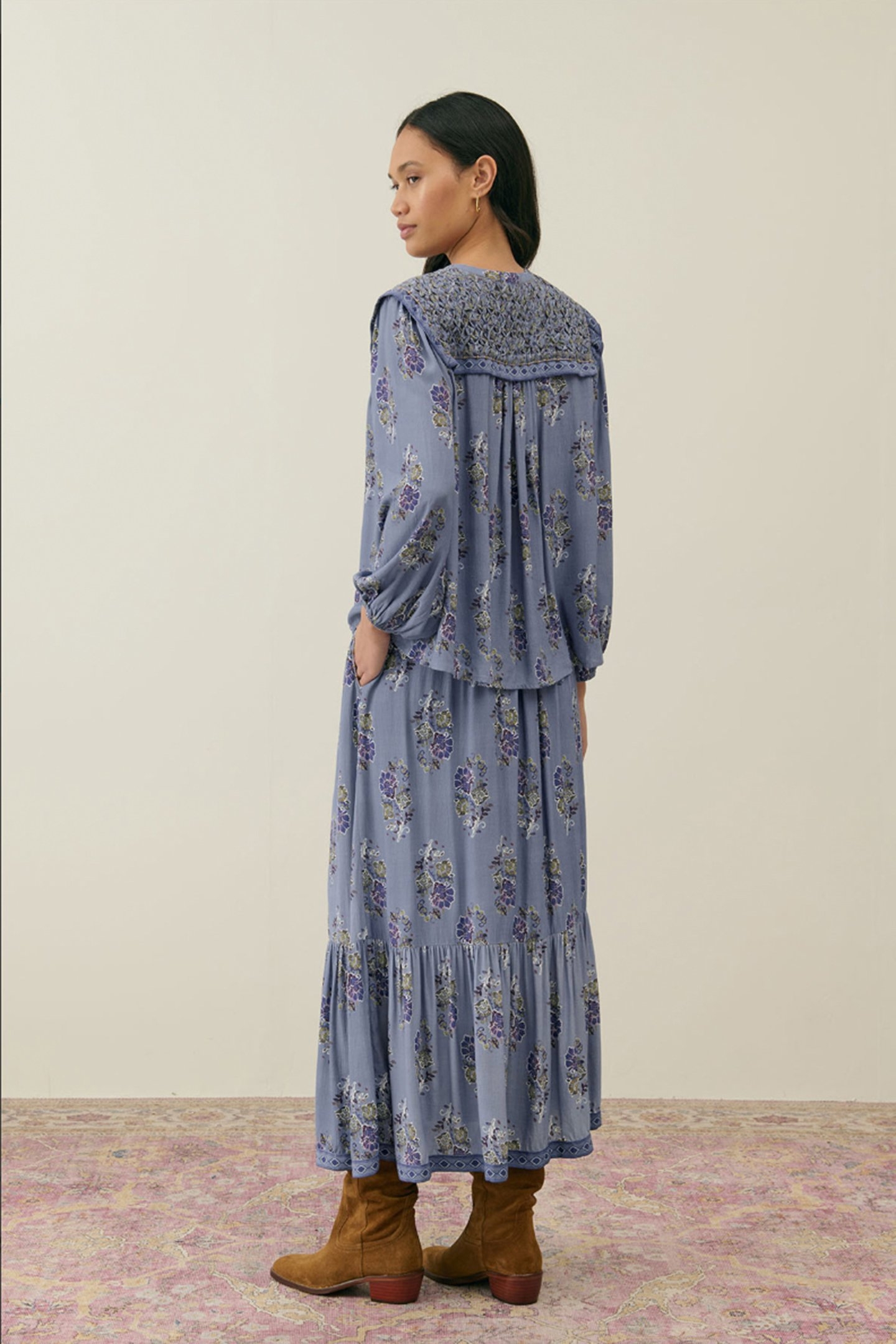 SKIRT AZALEA CLOUDY BLUE BOUQUETS 3