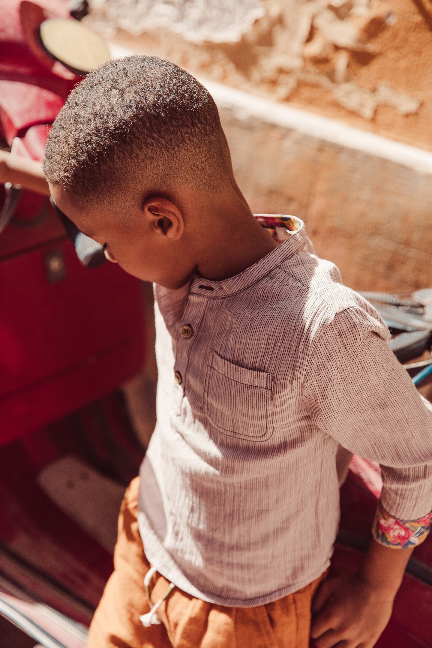 SHIRT AMANO BLUSH STRIPES 4