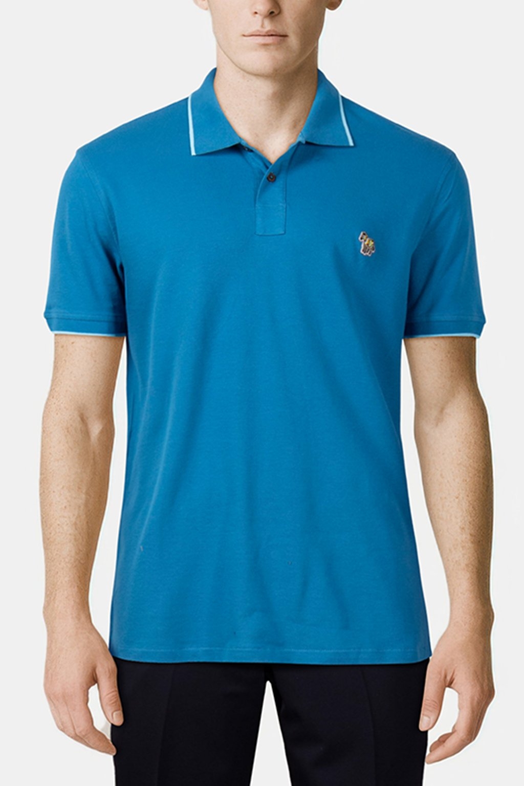 REG POLO SS ZEB BADGE PETROL GREEN 1